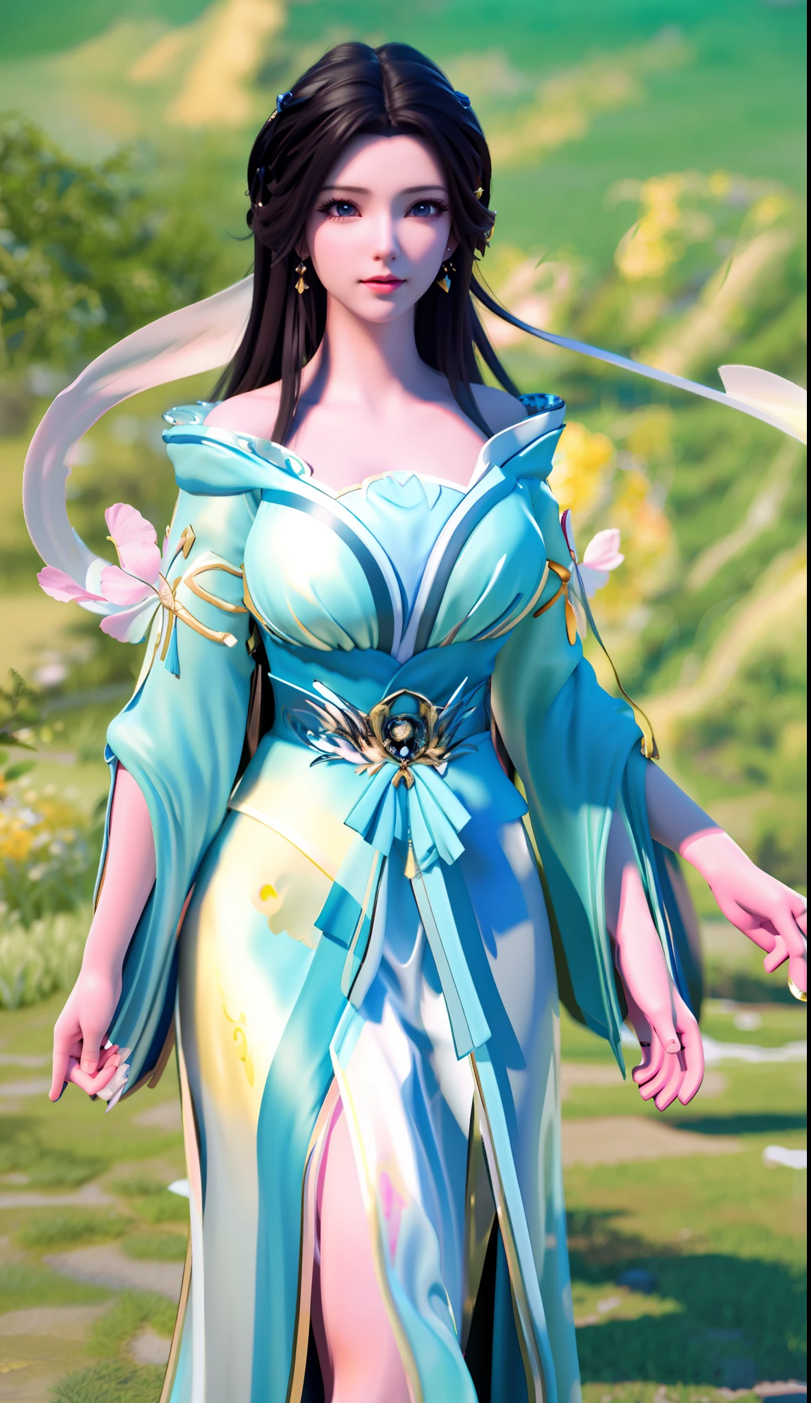 blurred background, highest quality, woman closeup, perfect face, perfect figure, alluring, charming, ultra hd, textured skin, super detail, 8k, super fine,, super big tits, divine milk,, 3dcg, 3d render character 8k, cg fantasy, CGstation, anime, surrealism, semi-nude,, nude, nude, royal sister, milf