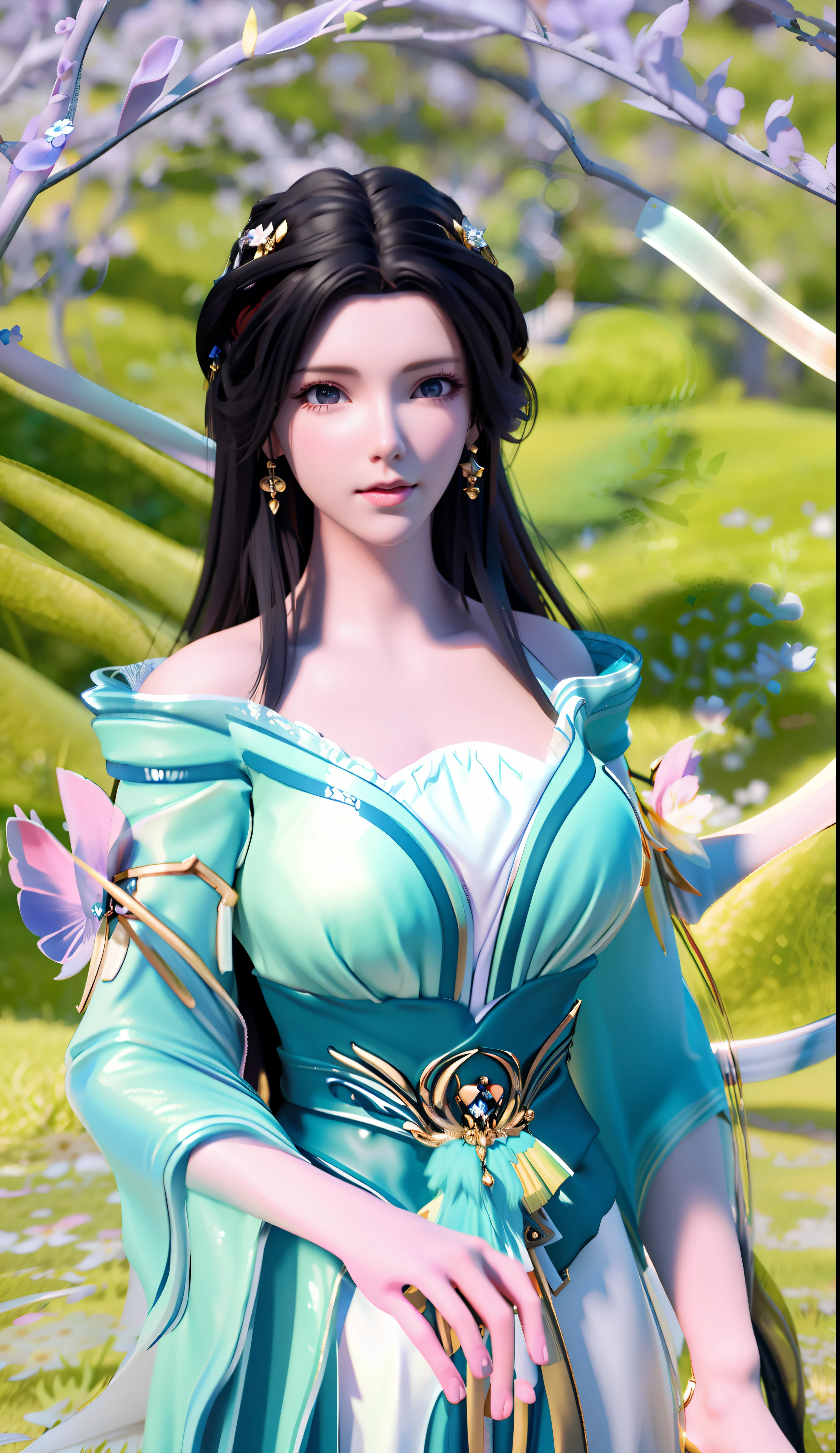blurred background, highest quality, woman closeup, perfect face, perfect figure, alluring, charming, ultra hd, textured skin, super detail, 8k, super fine,, super big tits, divine milk,, 3dcg, 3d render character 8k, cg fantasy, CGstation, anime, surrealism, semi-nude,, nude, nude, royal sister, milf