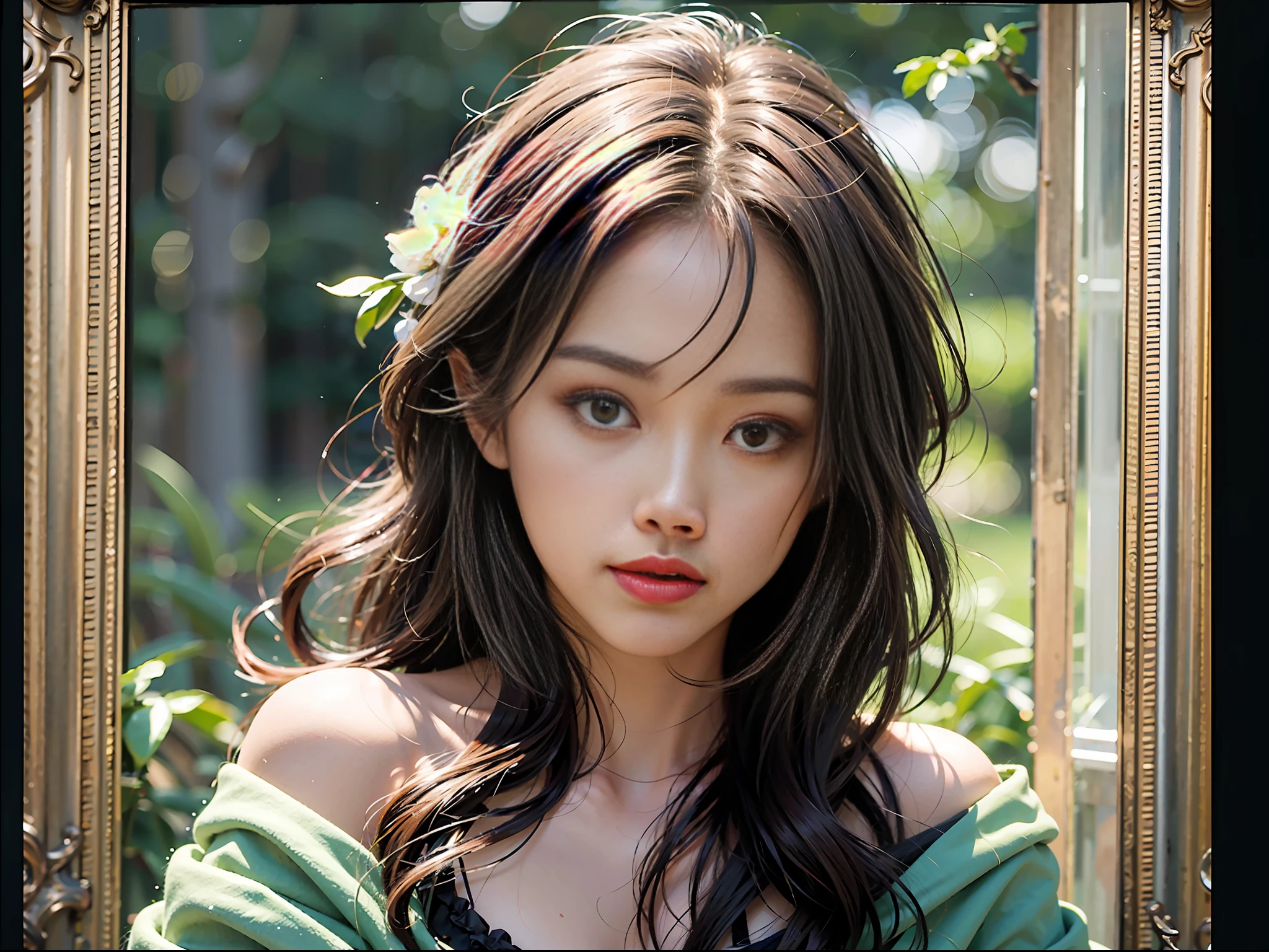 Best quality,masterpiece,ultra high res,(photorealistic:1.4),1girl,shoulder,charming,Looking at the camera,