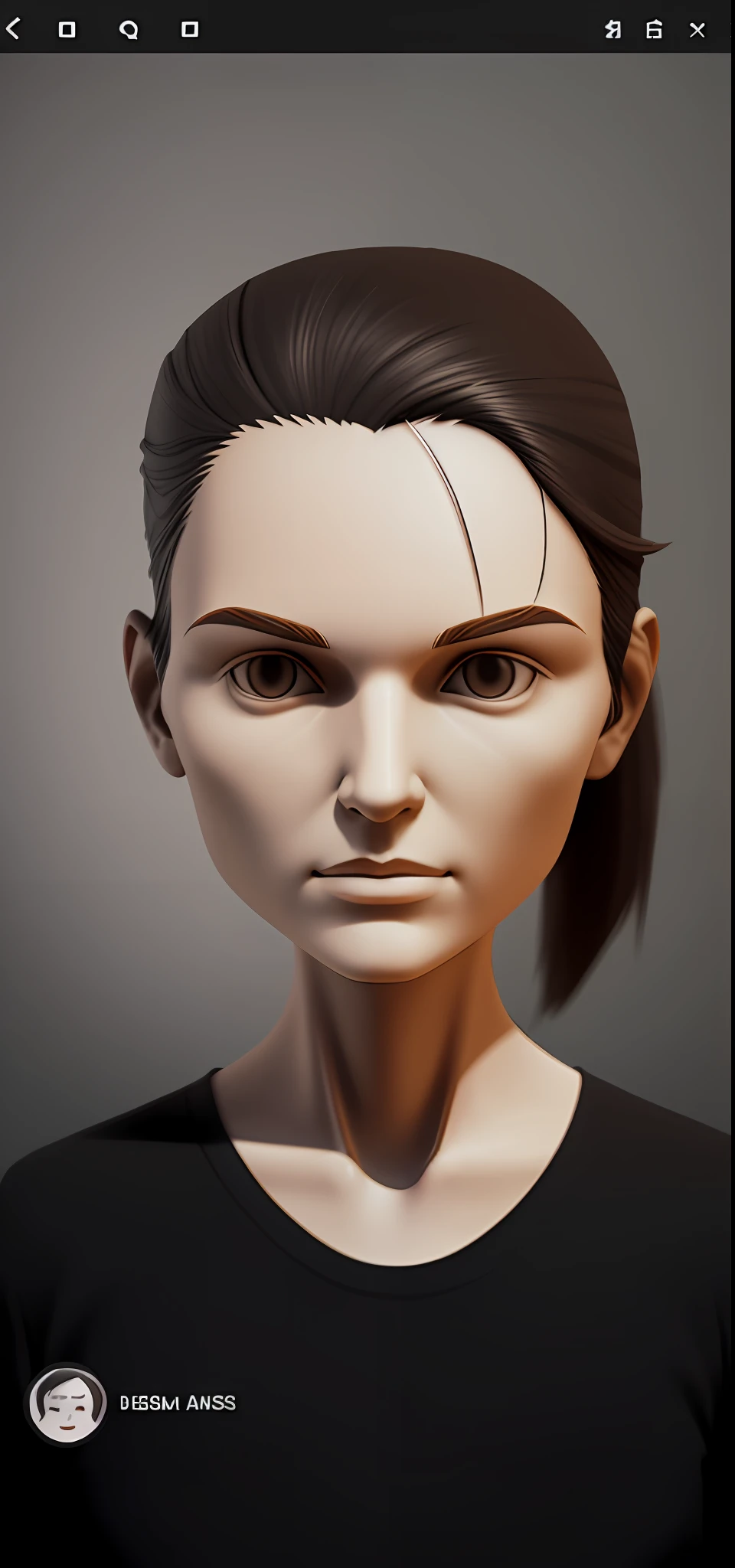 Create a basic 3D mesh, aligned with the head and body of the person in the photo.

Use the photos as a reference to sculpt a detailed 3D version of the person.