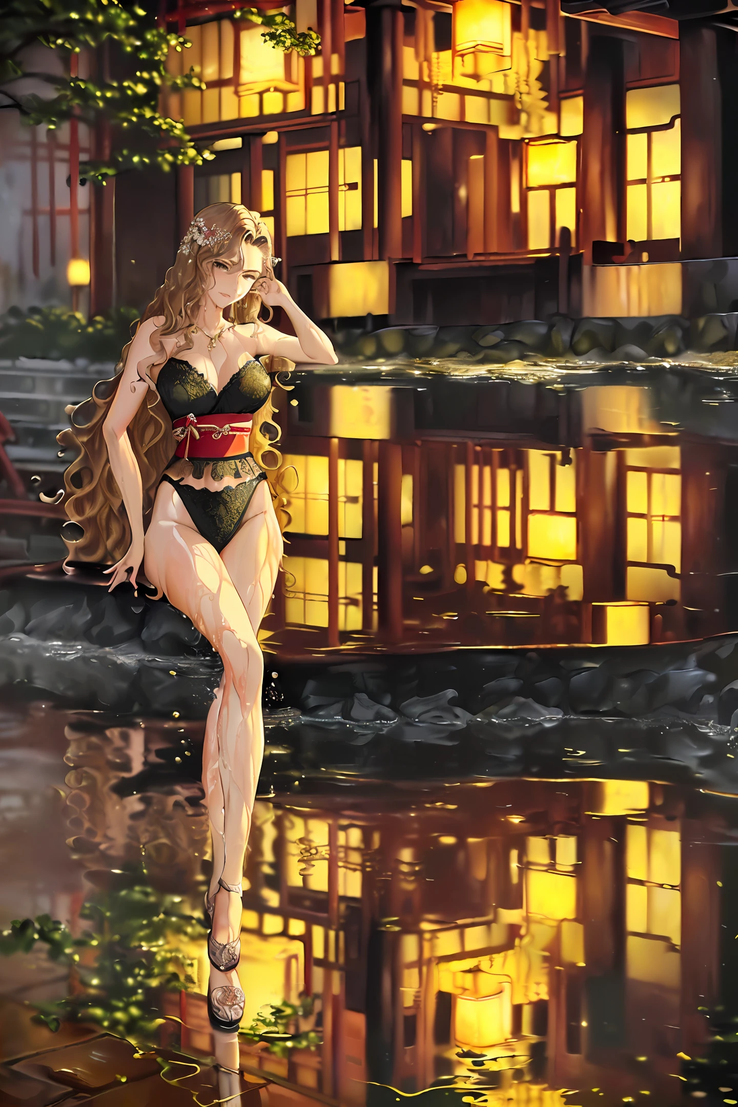 ((Top Quality, 16k, Masterpiece: 1.6)), Beautiful Women with Perfect Figure: 1.4, Slender Abs: 1.0, (((Long Wavy Hair)), ((Beautiful: 1.6)), (Japan Idol: 1.5)), (Shower Water)), (Lingerie 1.5)), (Bathroom)), Highly Detailed Face and Skin Texture, (Pose)), (Seductive)), (Spread Your Legs)), (( Drenched body))