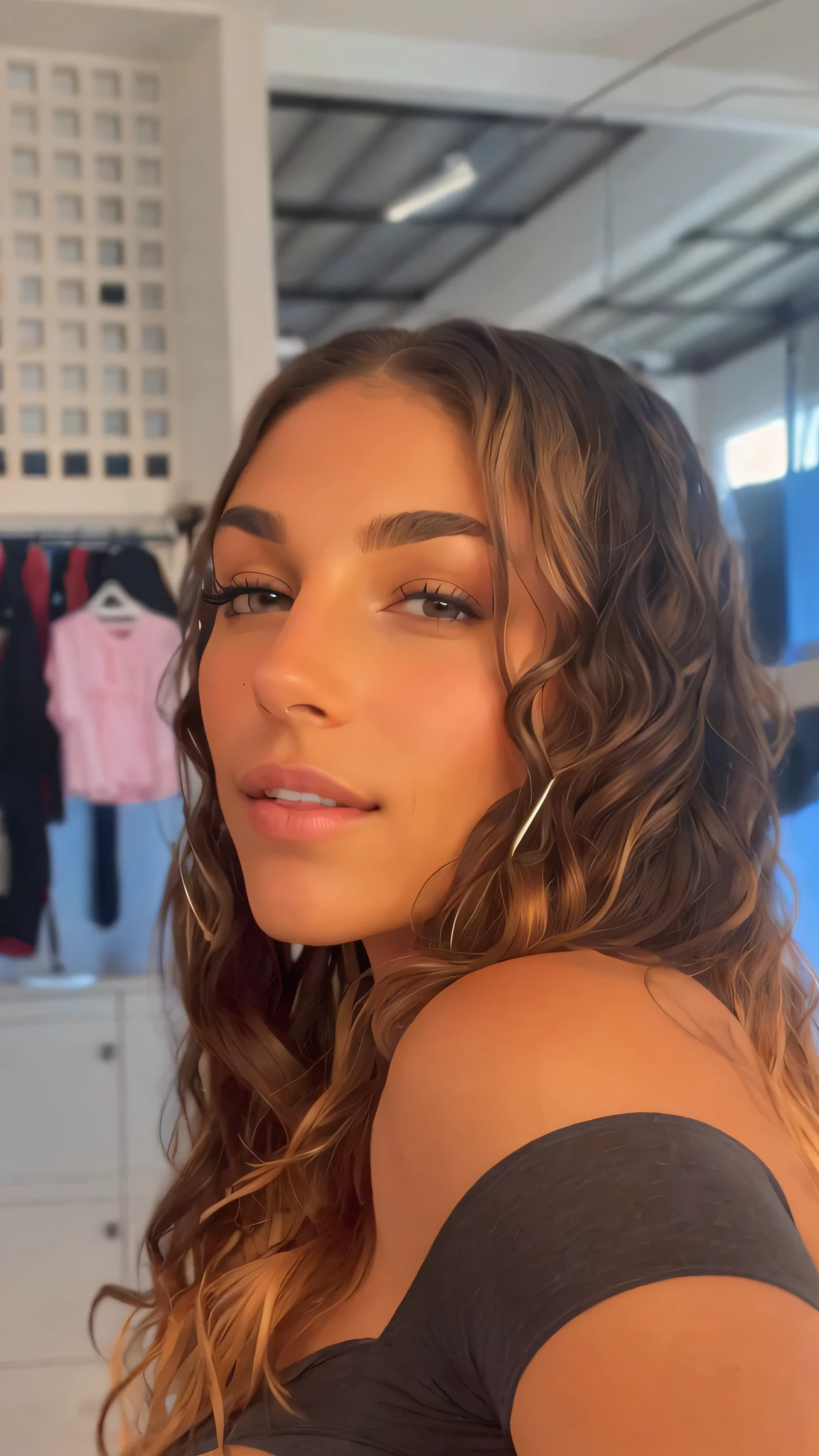 complex scene, flawless, dreamy aesthetic, 22yo Midwesterner, raw photo of a cheerful Caucasian lady with exciting chest in seductive clothes, seductive posture, extremely attractive, boudoir photography by Jennifer Montoya, precise features of the face, steaming skin texture, plumage, (detailed skin), true-to-life, realistic textures, muffled light, gradient mix, black eyes, nose piercing, brunette skin color