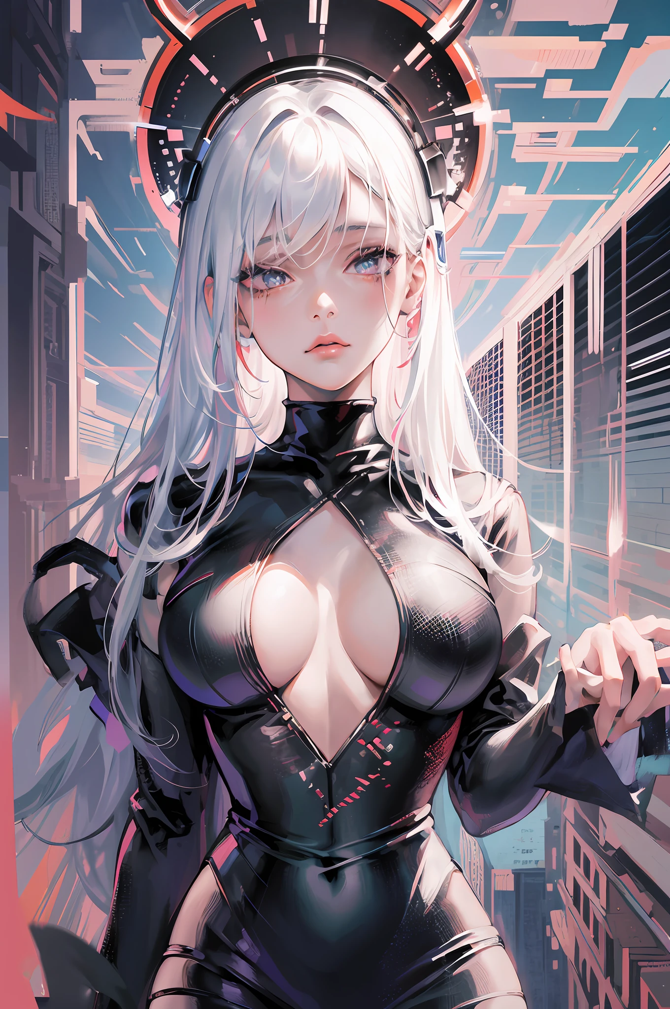 anime girl with white hair and black clothes posing naked, extremely detailed artgerm, detailed digital anime art, artgerm on artstation pixiv, guweiz on pixiv artstation, guweiz on artstation pixiv, fanart best artstation, :: rossdraws, trending on artstation pixiv, rossdraws 2. 5