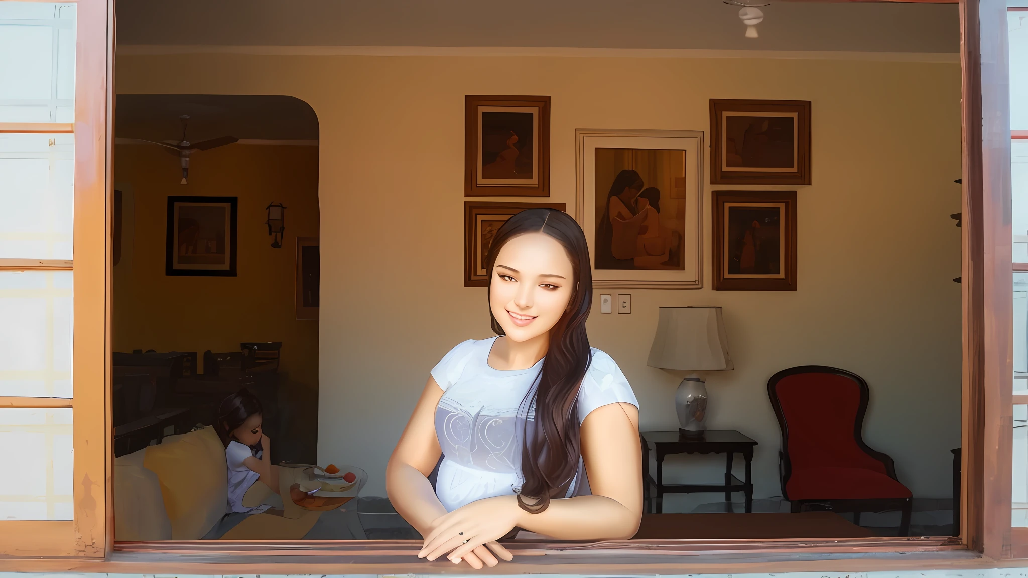 Create a breathtaking masterpiece with stunning ray tracing effects, featuring two charming girls with delicate and slender figures, beautiful curves, proportional limbs and complemented by the best shadows and realistic lighting. With oversized breasts, revealing cleavage, perfect faces, lustrous skin and beautiful eyes.