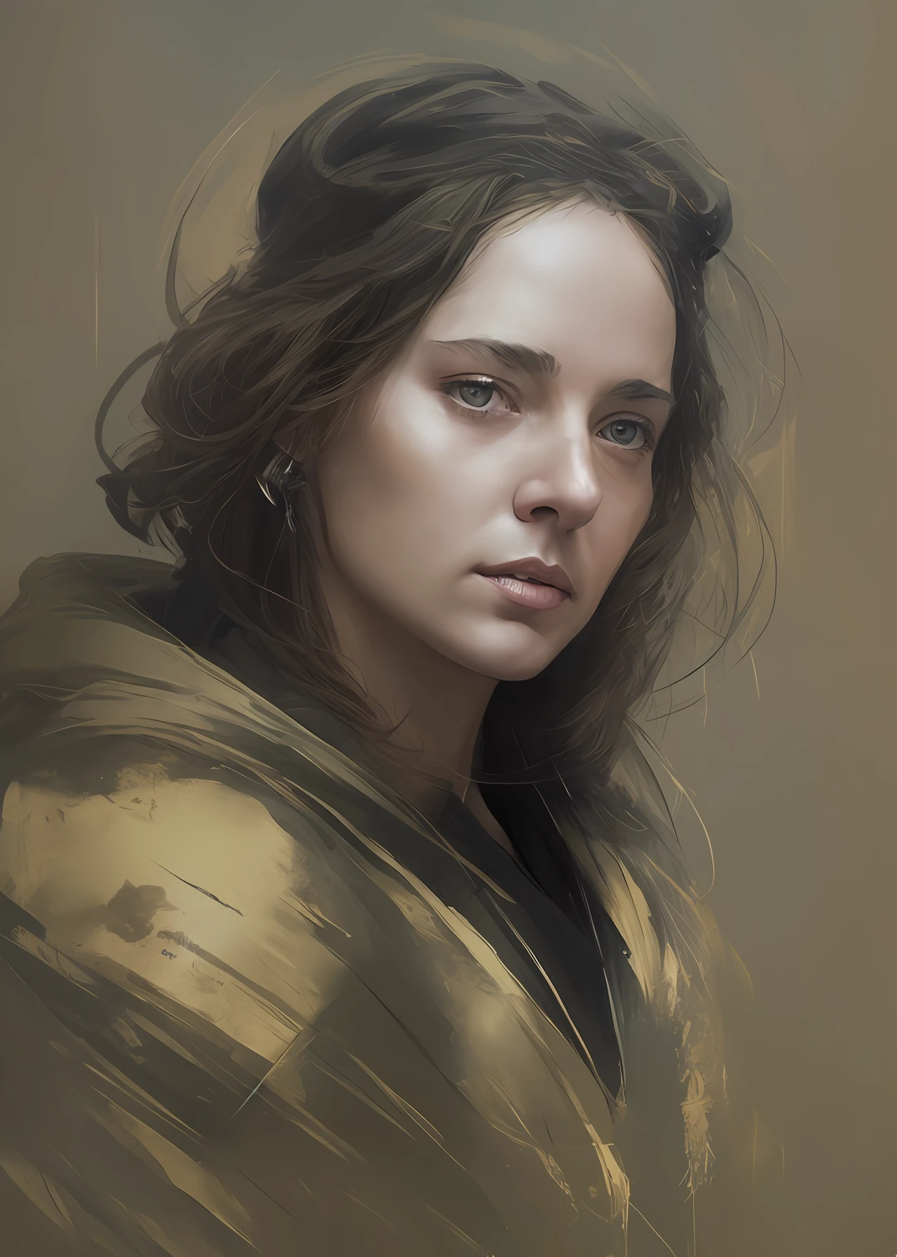 A Star Wars’s Jedi Grandmaster in the style of Mark Demsteader --auto --s2