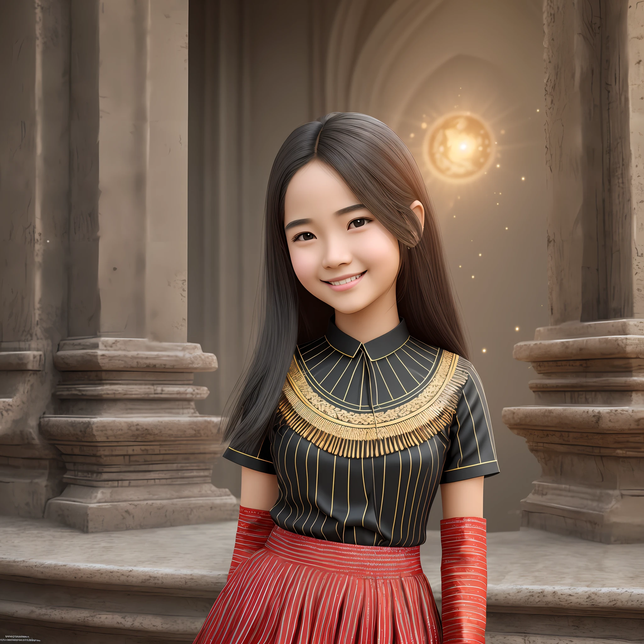 black hair, cgi, 15 years old Myanmar girl, smiling, happy, professional lighting, cgi, brown hair, embarrassed, brown hair, eye reflection, light smile, embarrassed, wearing blouse and short skirt, colourful dress heart in eye, Surrealism, sparkle, image fill, 8k, super detail, UHD, masterpiece, anatomically correct, textured skin, super detail, high details, high quality, award winning, best quality, highres, 1080P, HD, 4K, 4K, 8k, 16k, UHD, 1080P, best quality, super detail, textured skin, masterpiece, highres, 16k, HD --auto --s2
