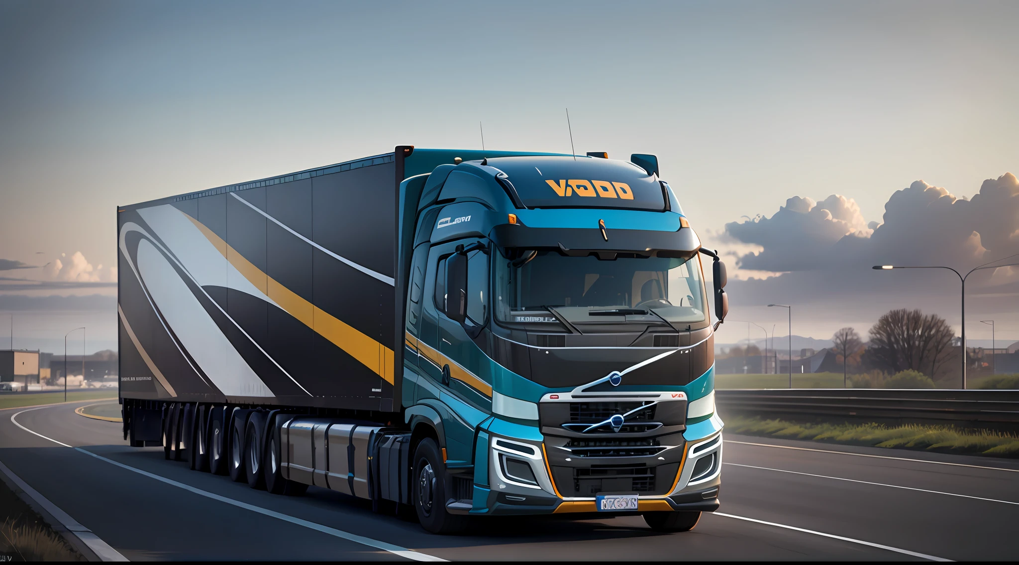 Volvo VNL realistic, futuristic --auto --s2
