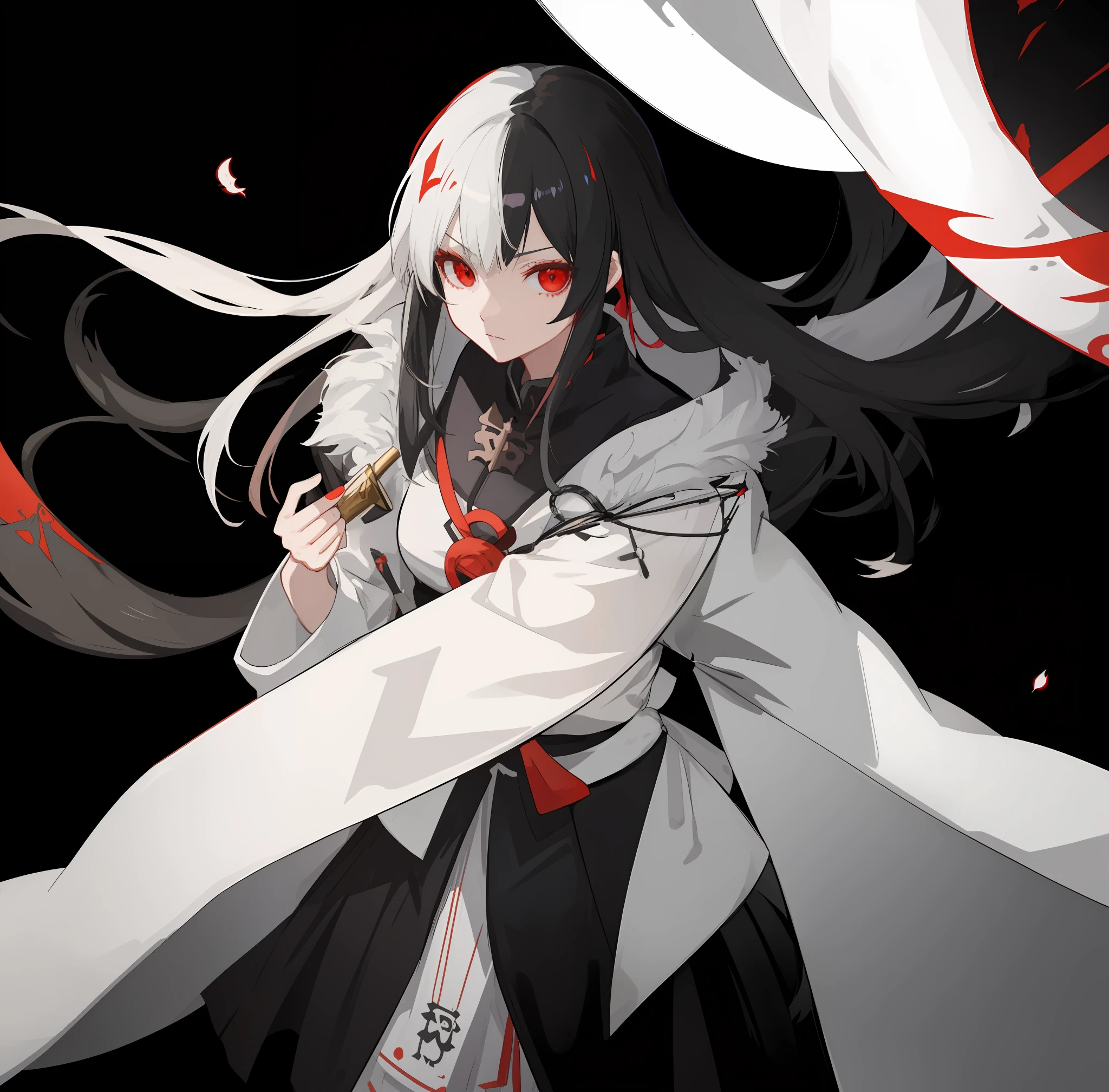 anime girl with long black hair holding a knife and a red umbrella, from arknights, best anime 4k konachan wallpaper, badass anime 8 k, onmyoji, onmyoji portrait, anime style 4 k, onmyoji detailed art, anime art wallpaper 8 k, demon slayer rui fanart, gothic maiden anime girl, demon slayer artstyle