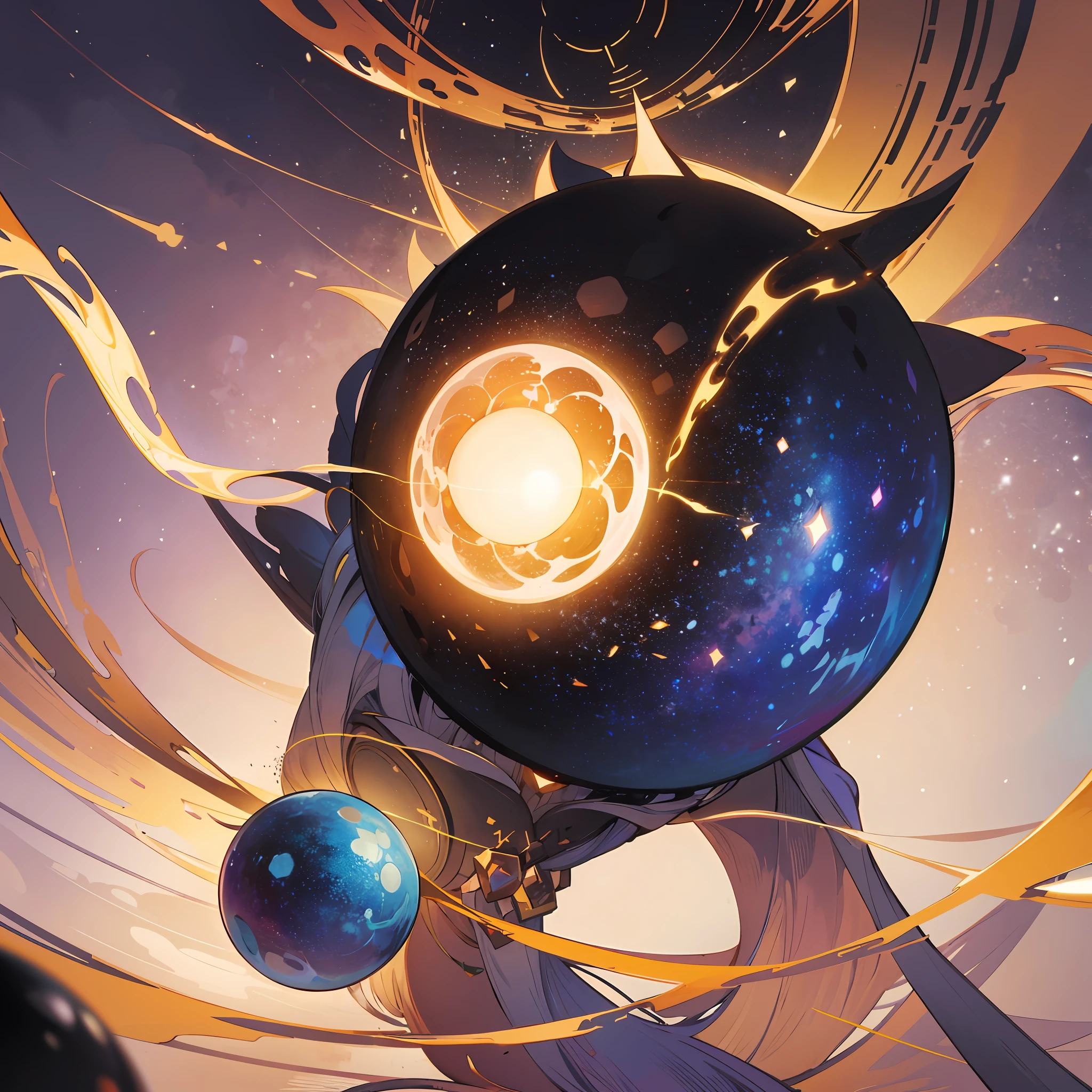 Create an intriguing and contrasting depiction of a life sphere. This sphere symbolizes life in a unique way. The surface of the sphere appears transparent, revealing a bright white light within. This white light represents brightness, hope, and goodness in life. However, upon closer inspection, we also see darkness enveloping a portion of the sphere, creating an intriguing contrast. The darkness represents challenges, difficulties, or unknown aspects of life.
Provide intricate details to the bright white light, with dazzling gleams and reflections. Additionally, depict the darkness surrounding a portion of the sphere with a sense of mystery and intensity. Give the sphere a sense of depth, making it appear as a three-dimensional object radiating energy.
This artwork can reflect the journey of life, with the contrast between brightness and challenges within it. The life sphere should depict the complexity and diversity of life itself, inviting observers to contemplate the meaning and journey of life.
