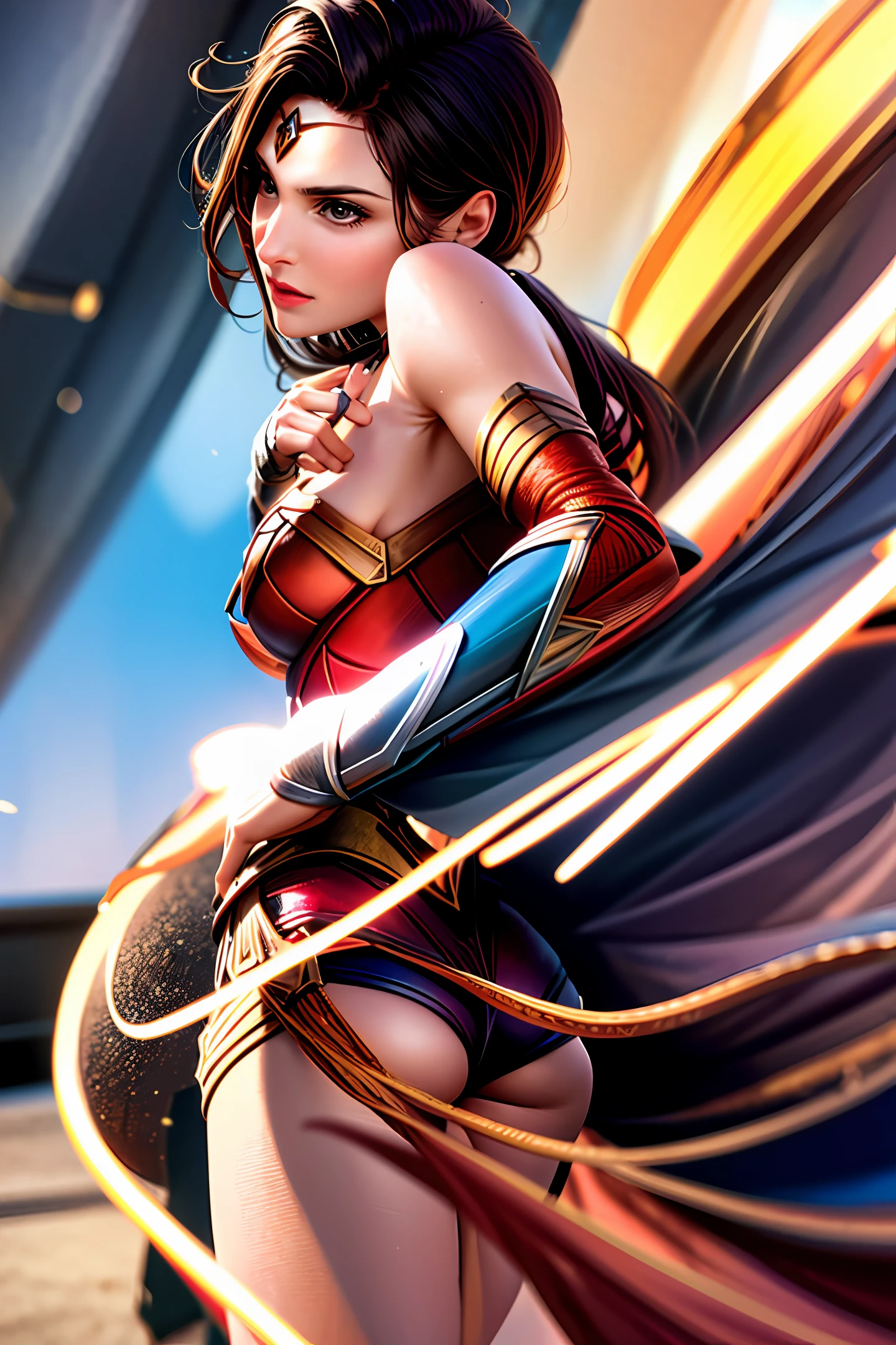 Creates wonder woman with a yummy ass