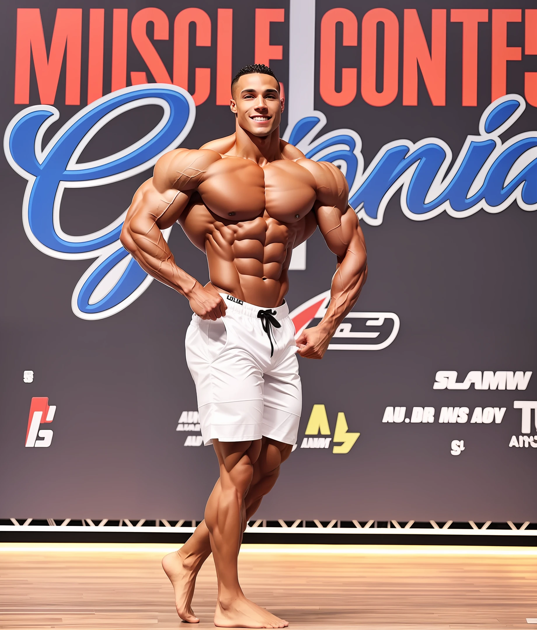 bodybuilder man with defined,realistic, muscles --auto --s2
