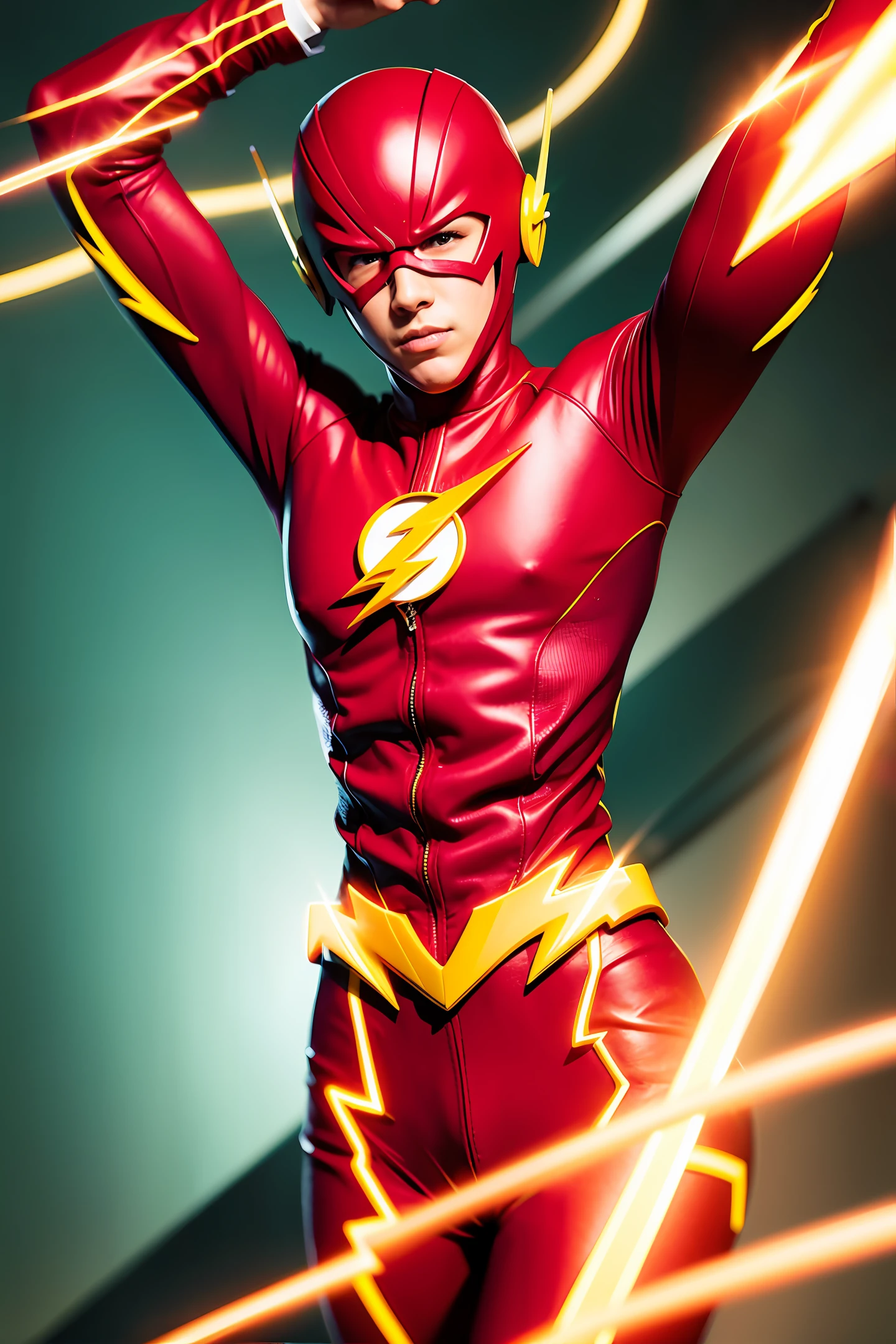 Create the flash with the green hack outfit, an outfit never seen in history