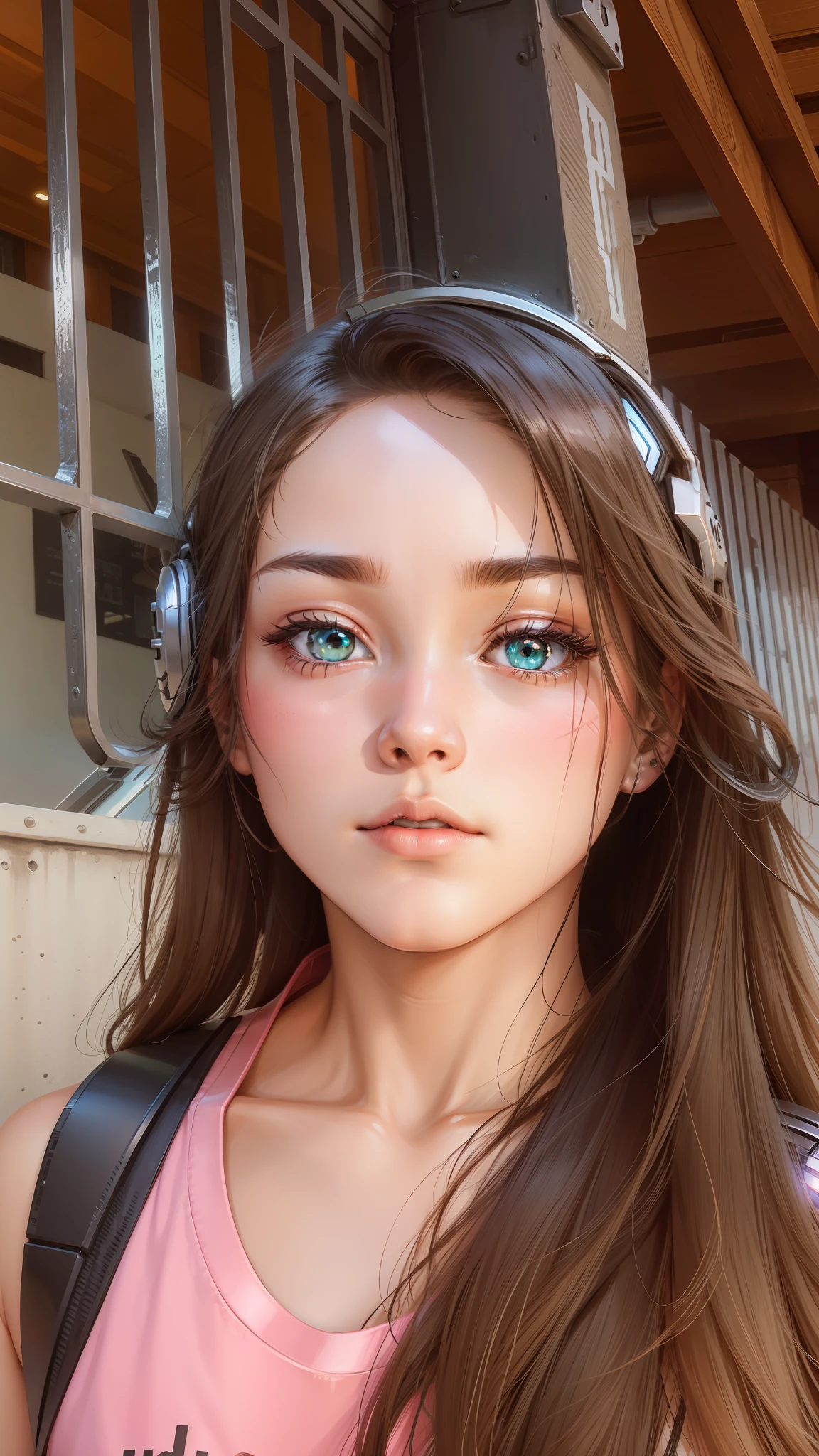 anime, detailed, vivid colors, cyborg, android, robot, white helmet --auto --s2
