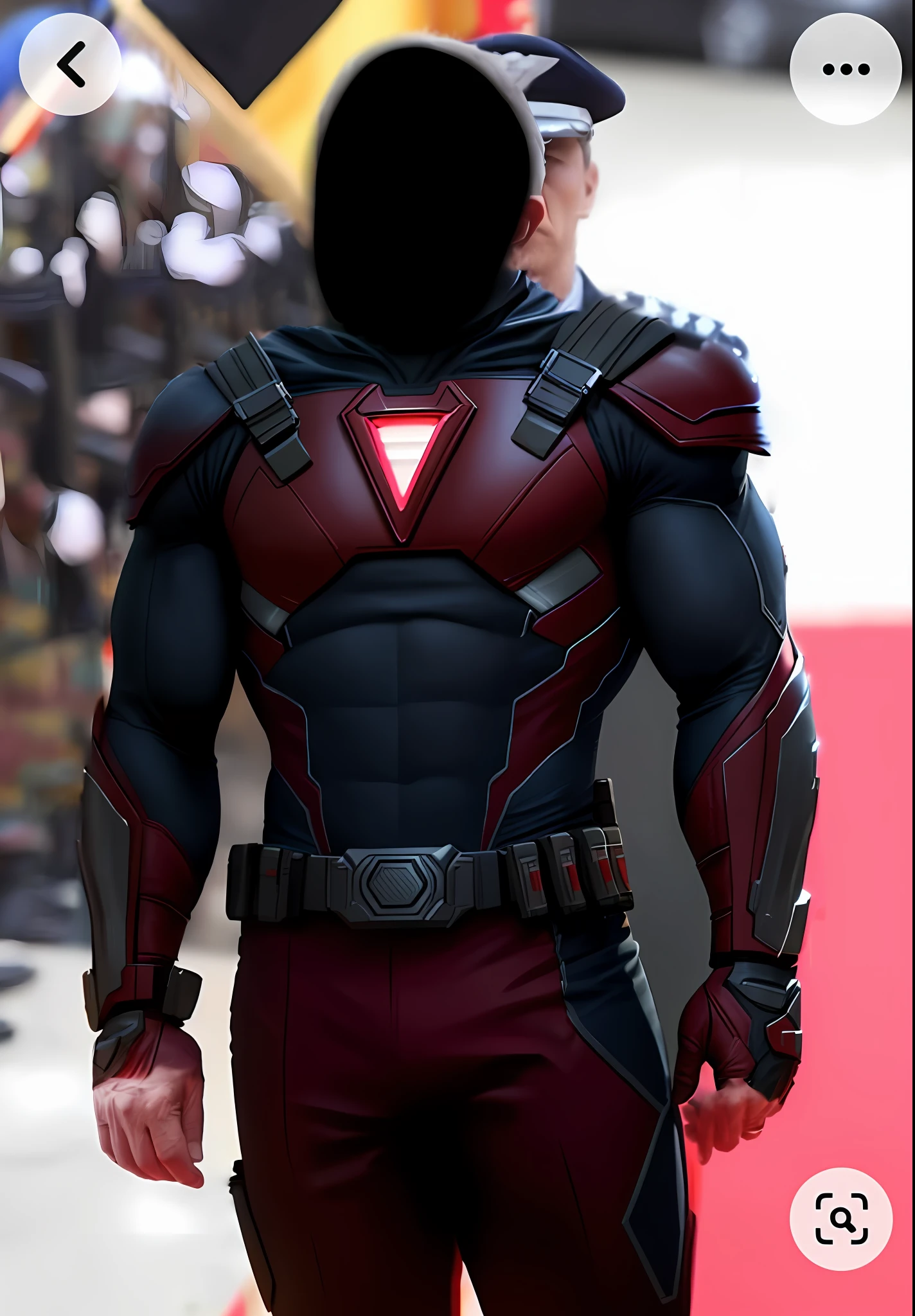 Red costume, male superhero, 8k, high definition, hyper-realistic, + cinematic shot + dynamic composition, incredibly detailed, sharpness, detail details + night with light + perfectionism + award-winning realism ((ambient lighting))