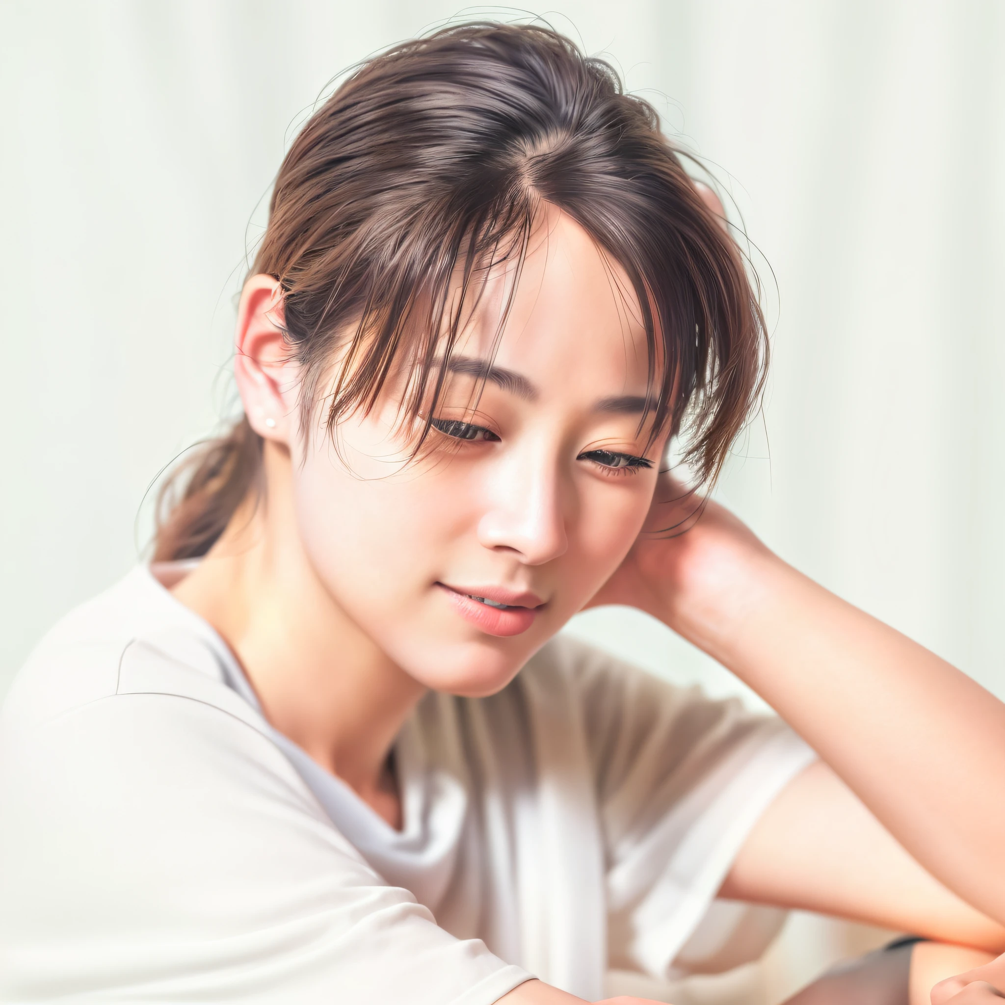 Masterpiece, best quality, ultra detailed, highres, High resolution, 4K, 4K portrait, 8K, 8K portrait, 16K, 16K portrait, Unity 8K wallpaper, extremely detailed CG, Realistic, Raw photo, Real person, Portrait photography, photorealistic, detailed skin, IZUMI SAKAI