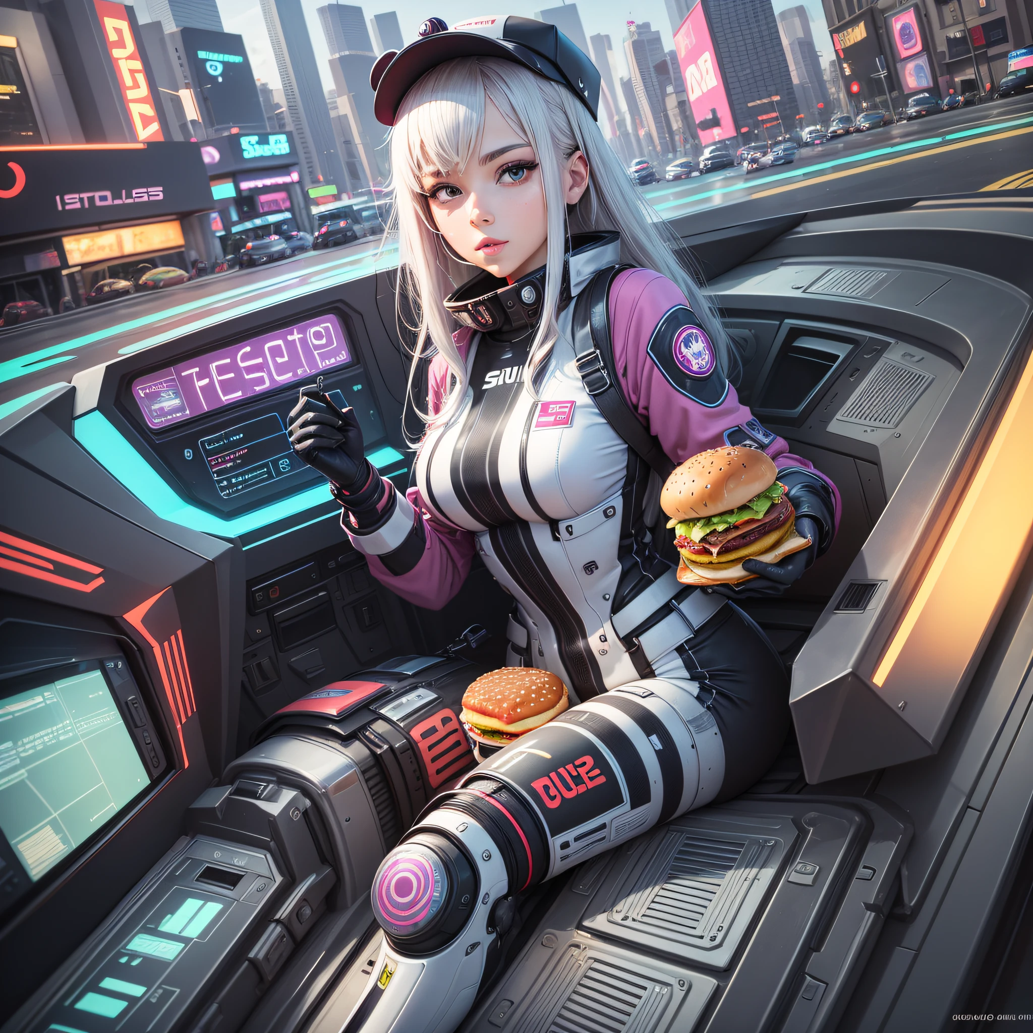 futuristic burger --auto --s2