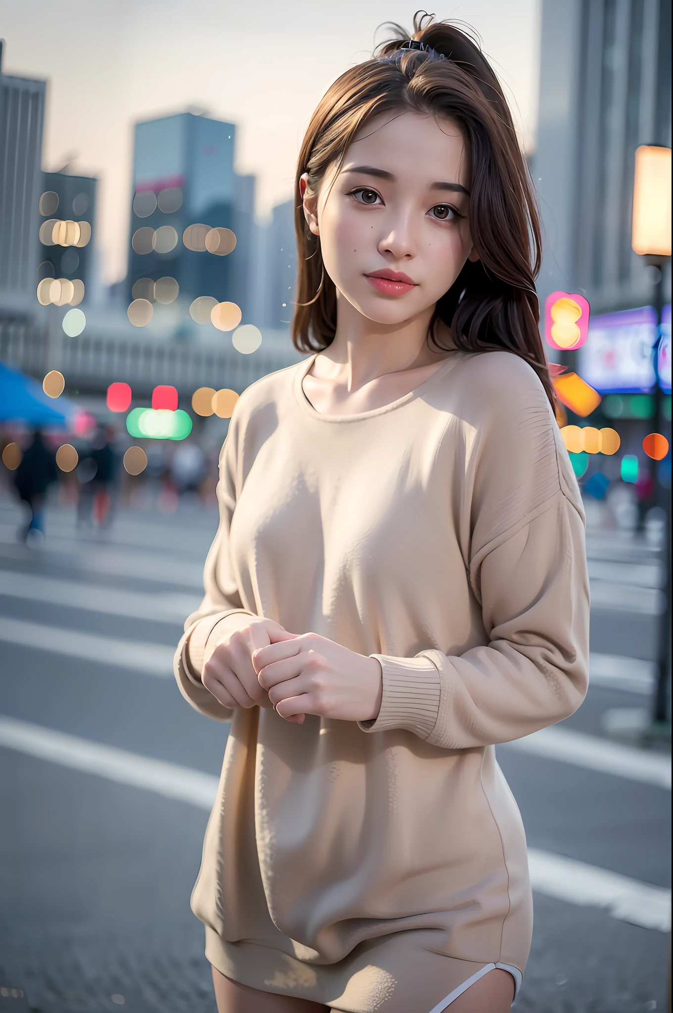 mix4,(8k, RAW photo, best quality, masterpiece:1.2), (realistic, photo-realistic:1.37),1girl,cute,cityscape, night, rain, wet, professional lighting, photon mapping, radiosity, physically-based rendering,
