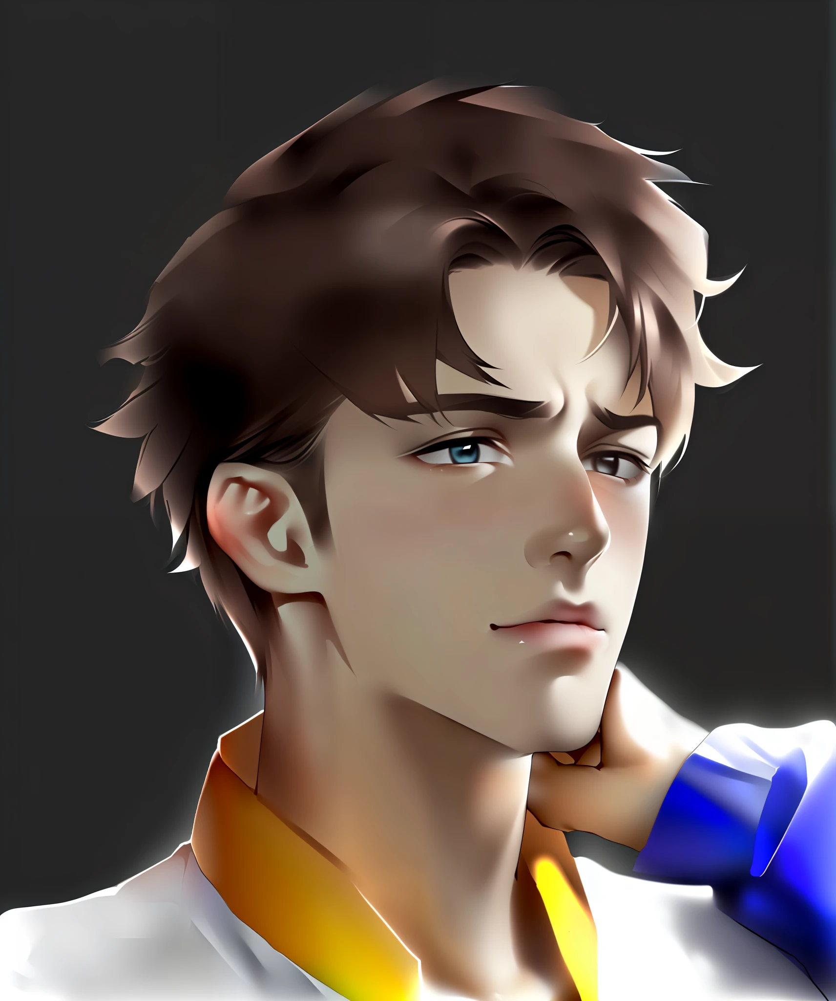 With a reed in his mouth.30% proportion card ventilation, modern poor young men, messy and split hair, dirty all over, collapsed and sad to look at the camera --auto --s2