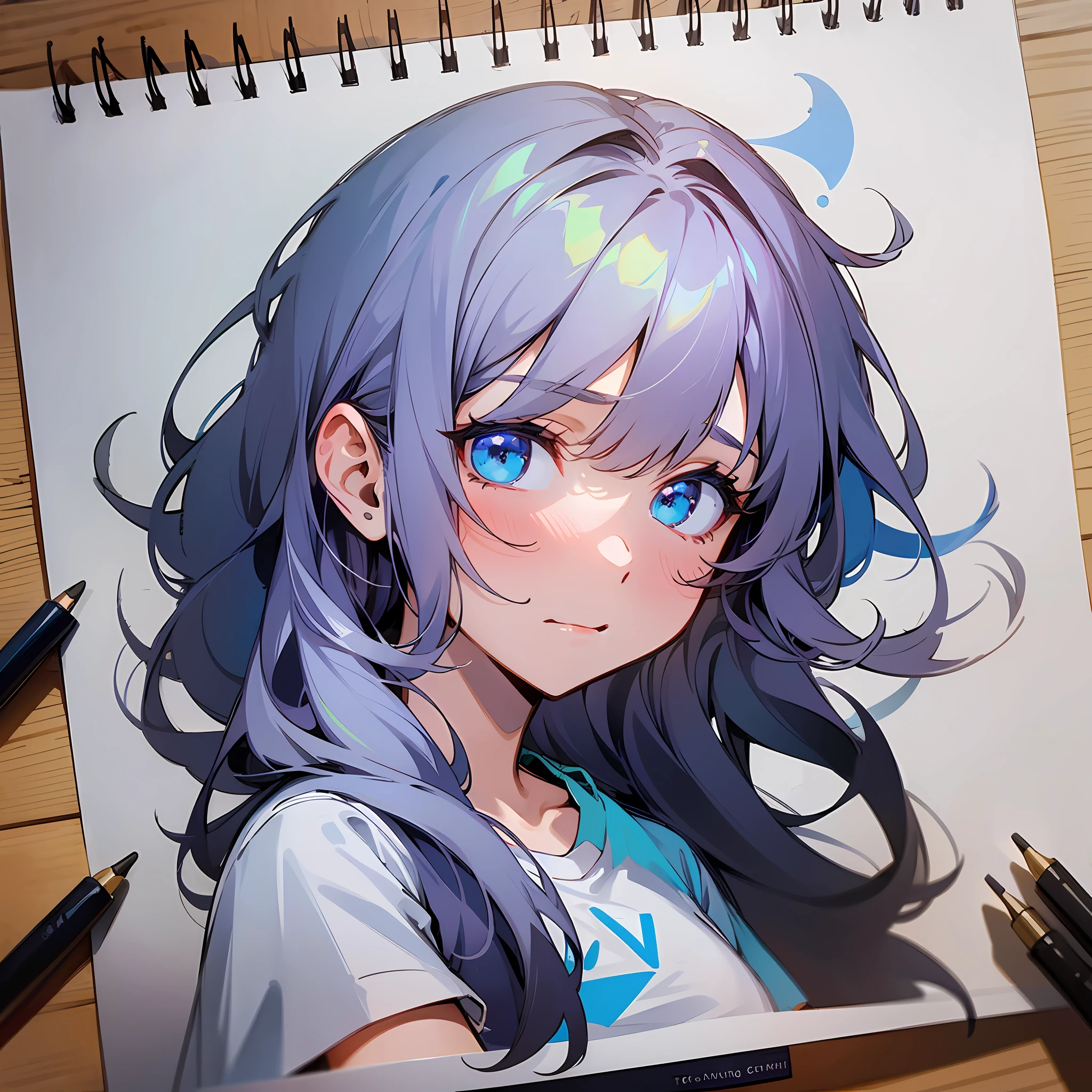 Poor drawing, easy drawing, simple color, t-shirt logo mark