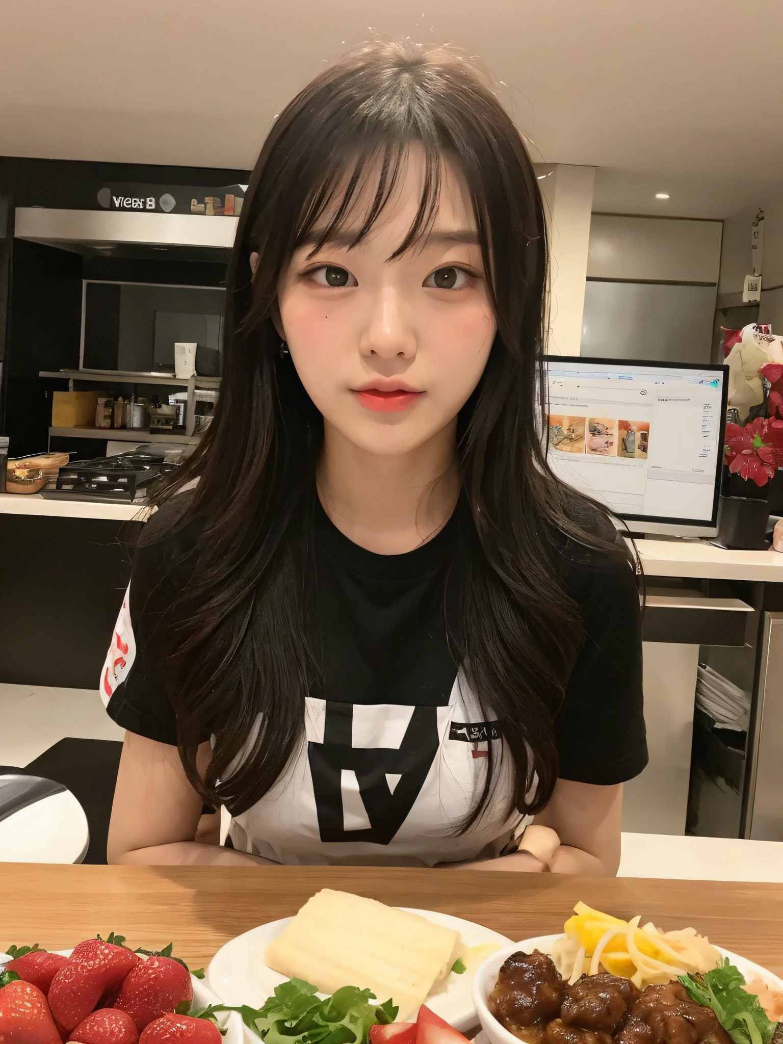 Food live streamer