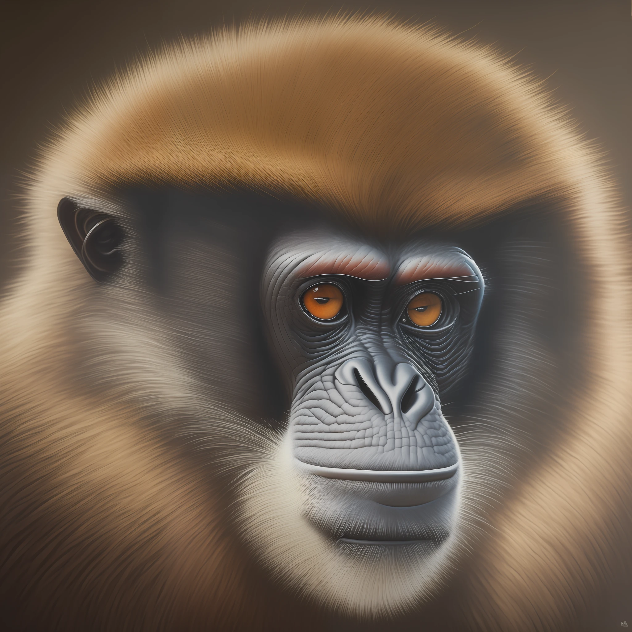 The evolution of primates, epic portrait, ultra realistic, 3d art, oil painting, realism