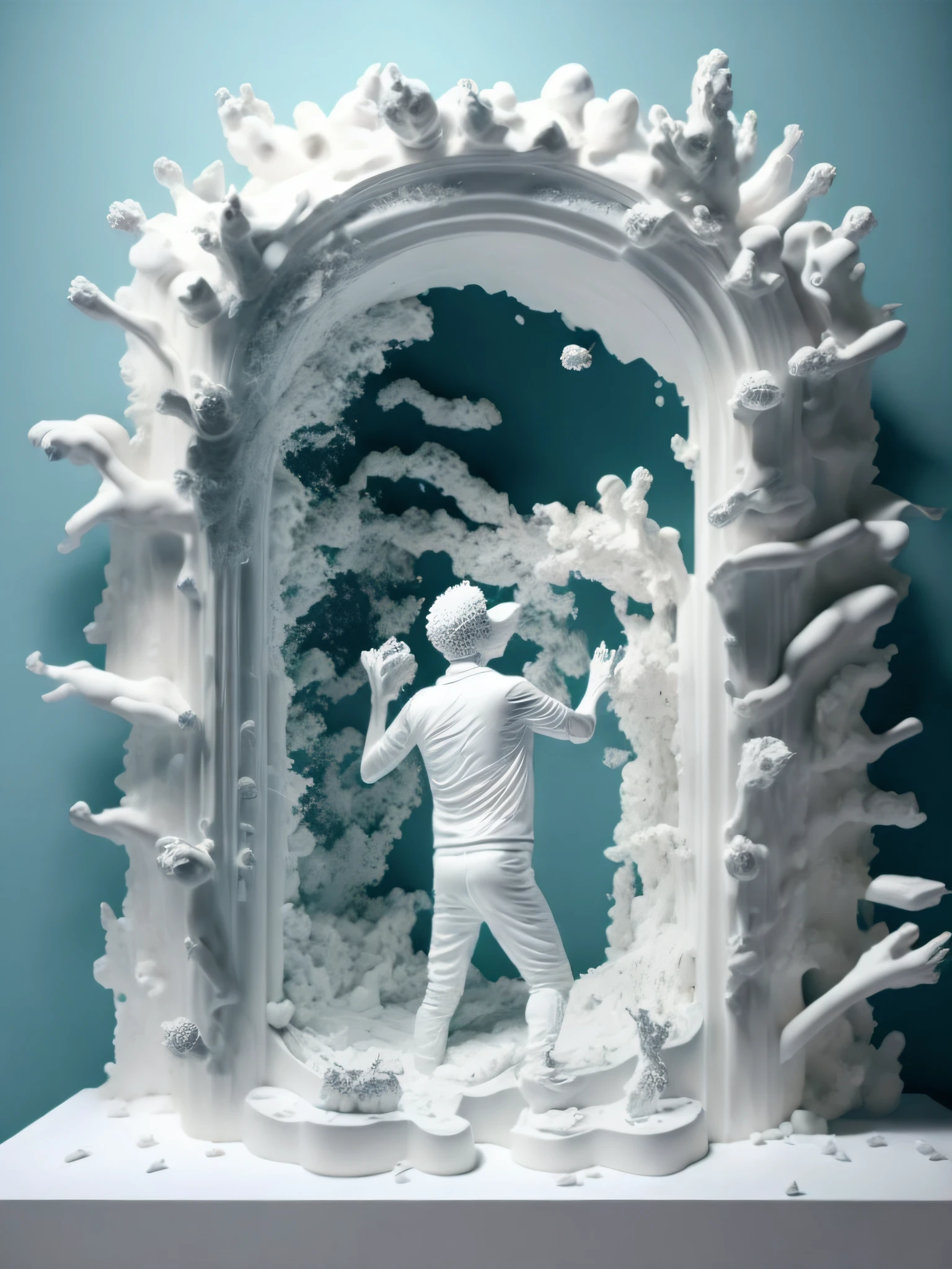 by Daniel Arsham, Carolee Schneemann, and Spencer Tunick