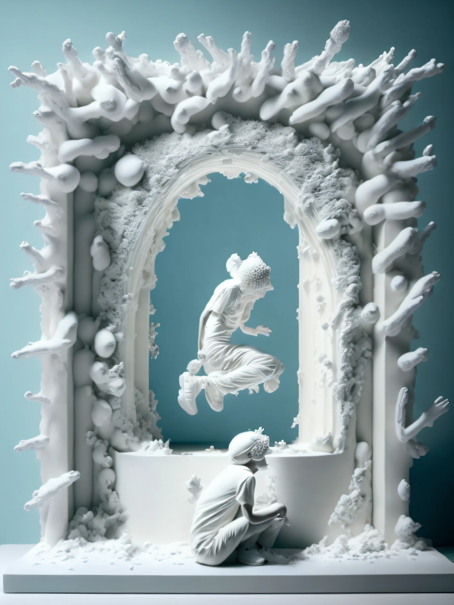 by Daniel Arsham, Carolee Schneemann, and Spencer Tunick