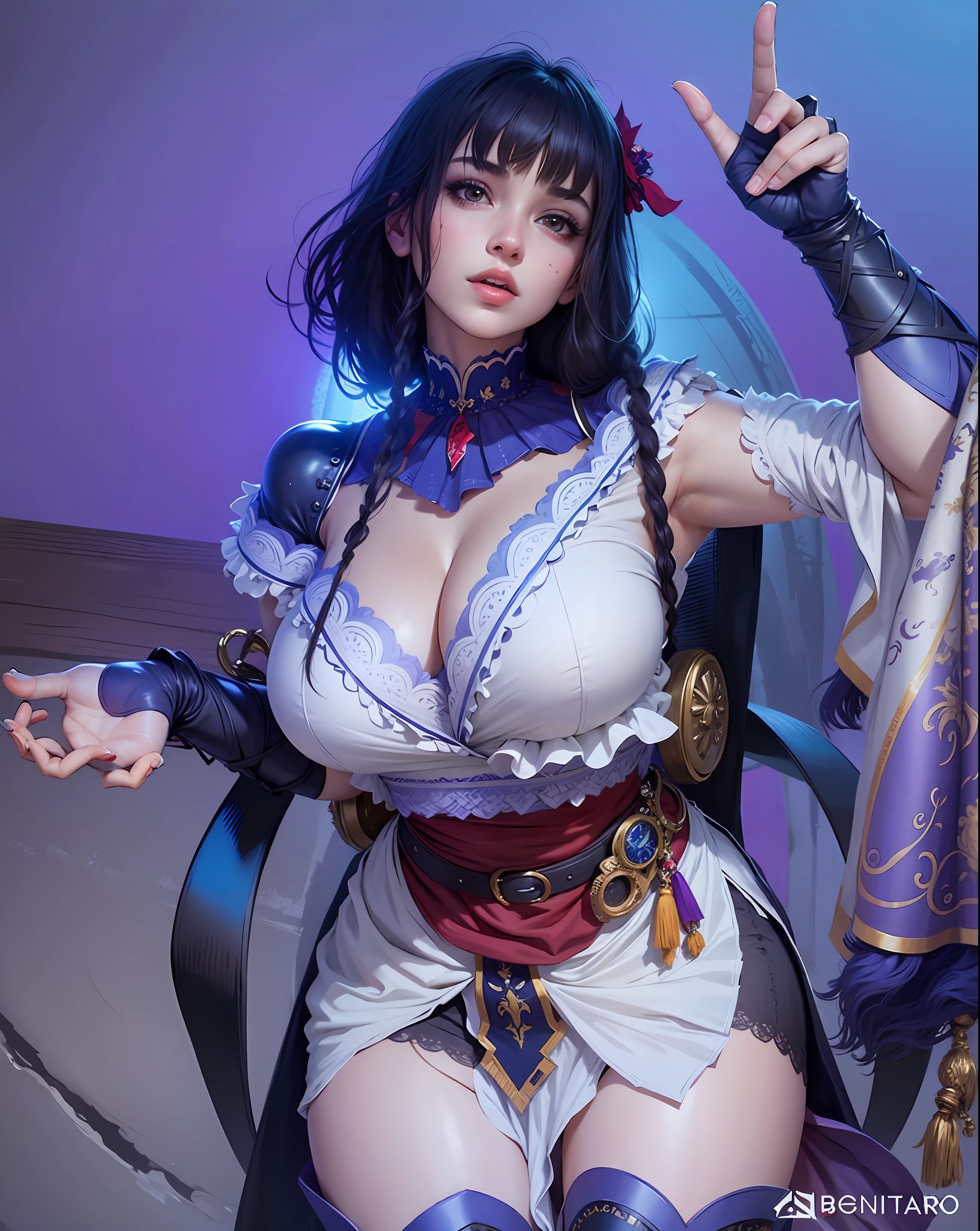 Beast quality, masterpiece (large breasts) detailed skin texture, detailed cloth texture, detailed face, super detail, 8k, intricate detail, 1girl