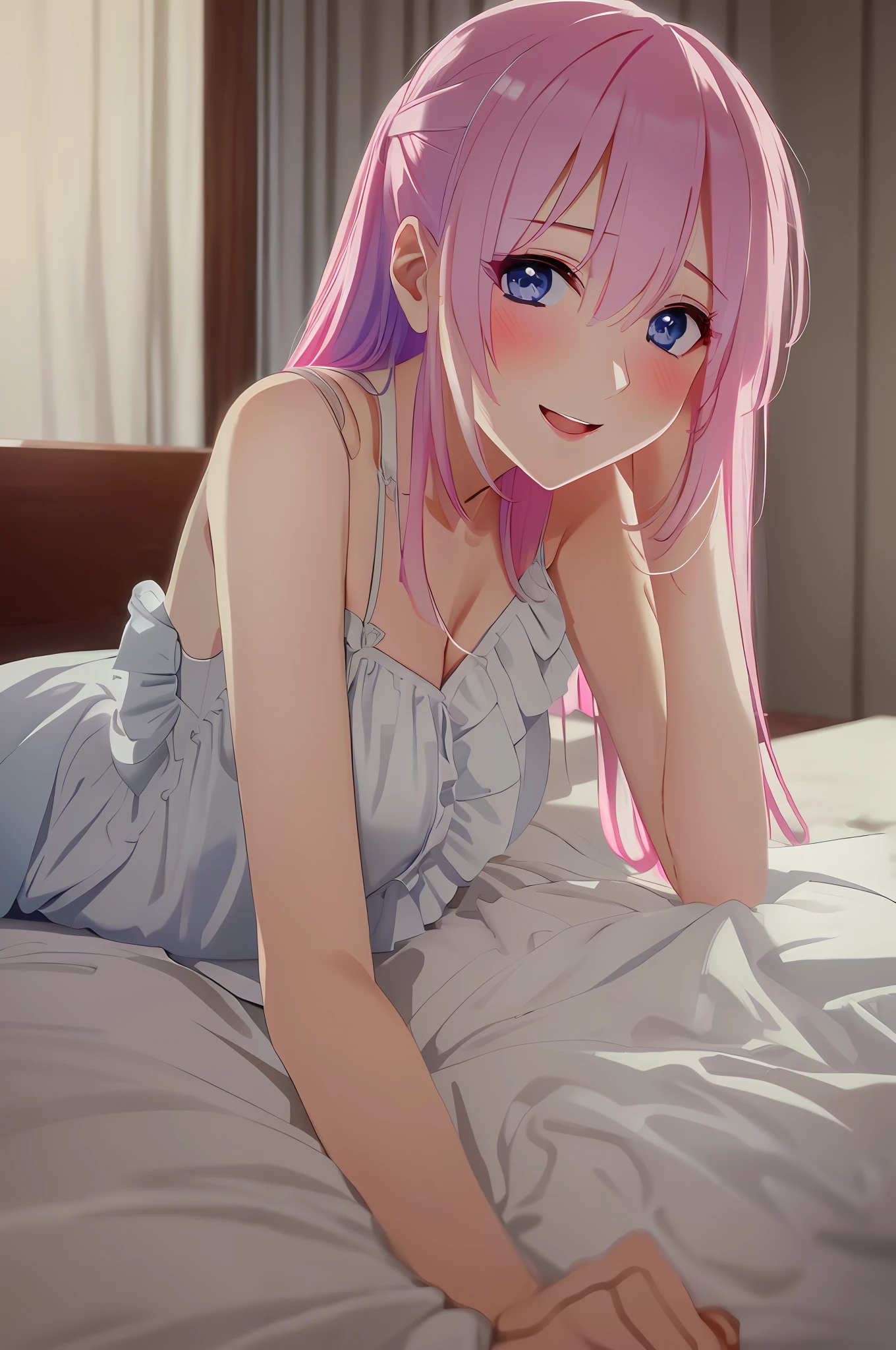 Redraw bed, white bed,
