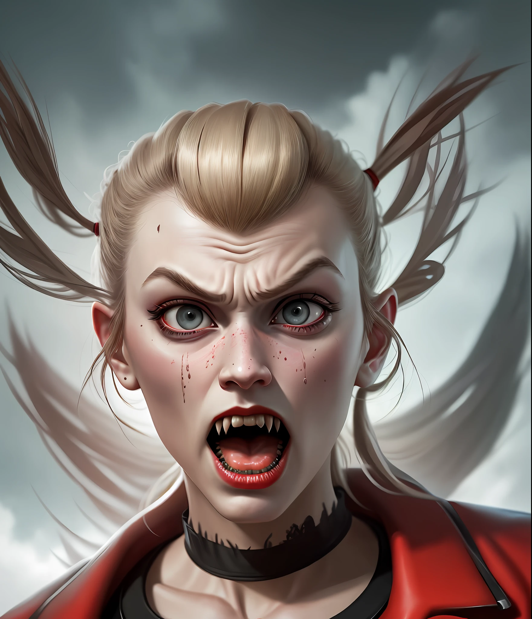 maniac look, savage,4k,high quality,high resolution