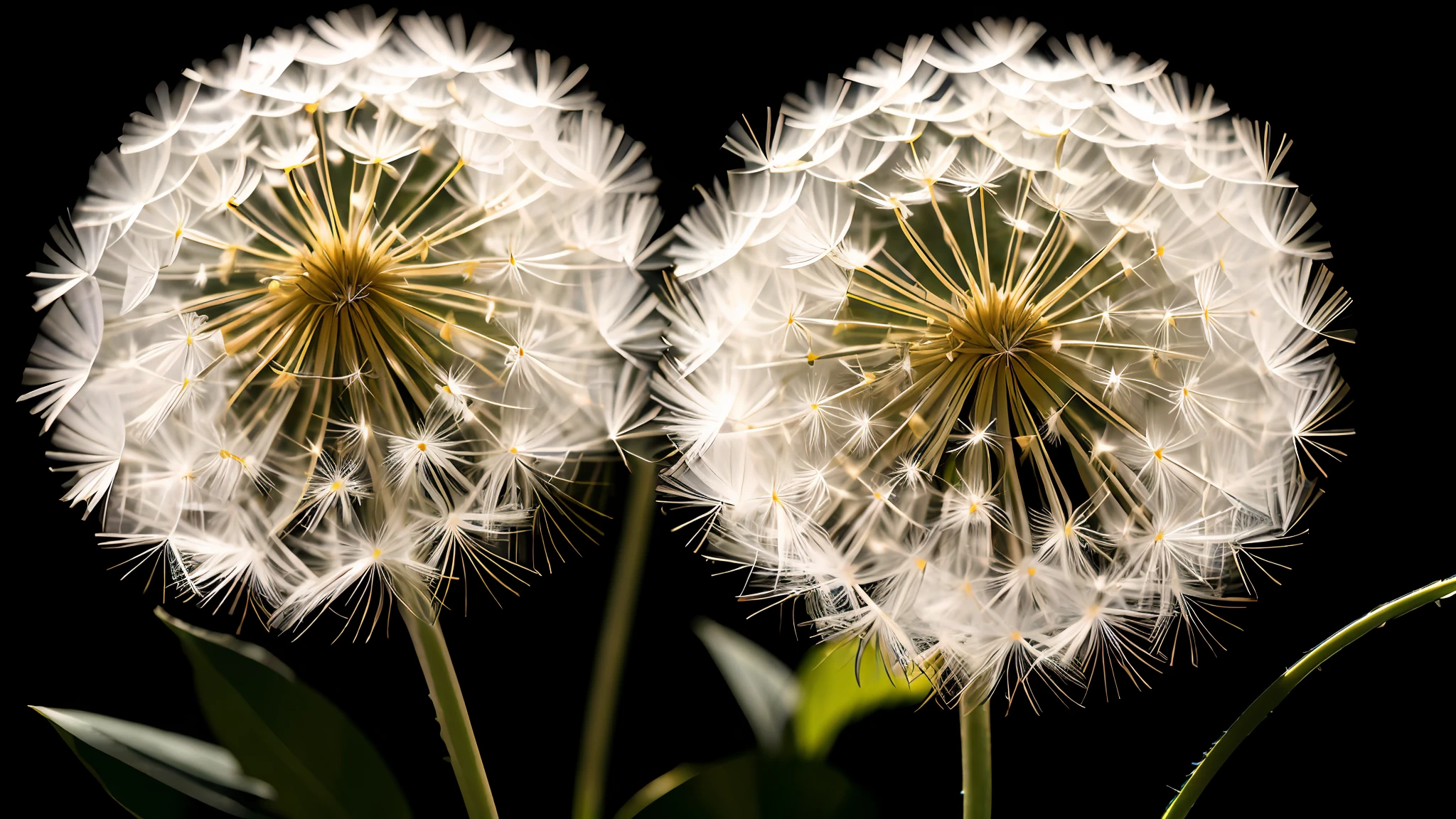 Dandelion, light and shadow, clear, 8K, high resolution