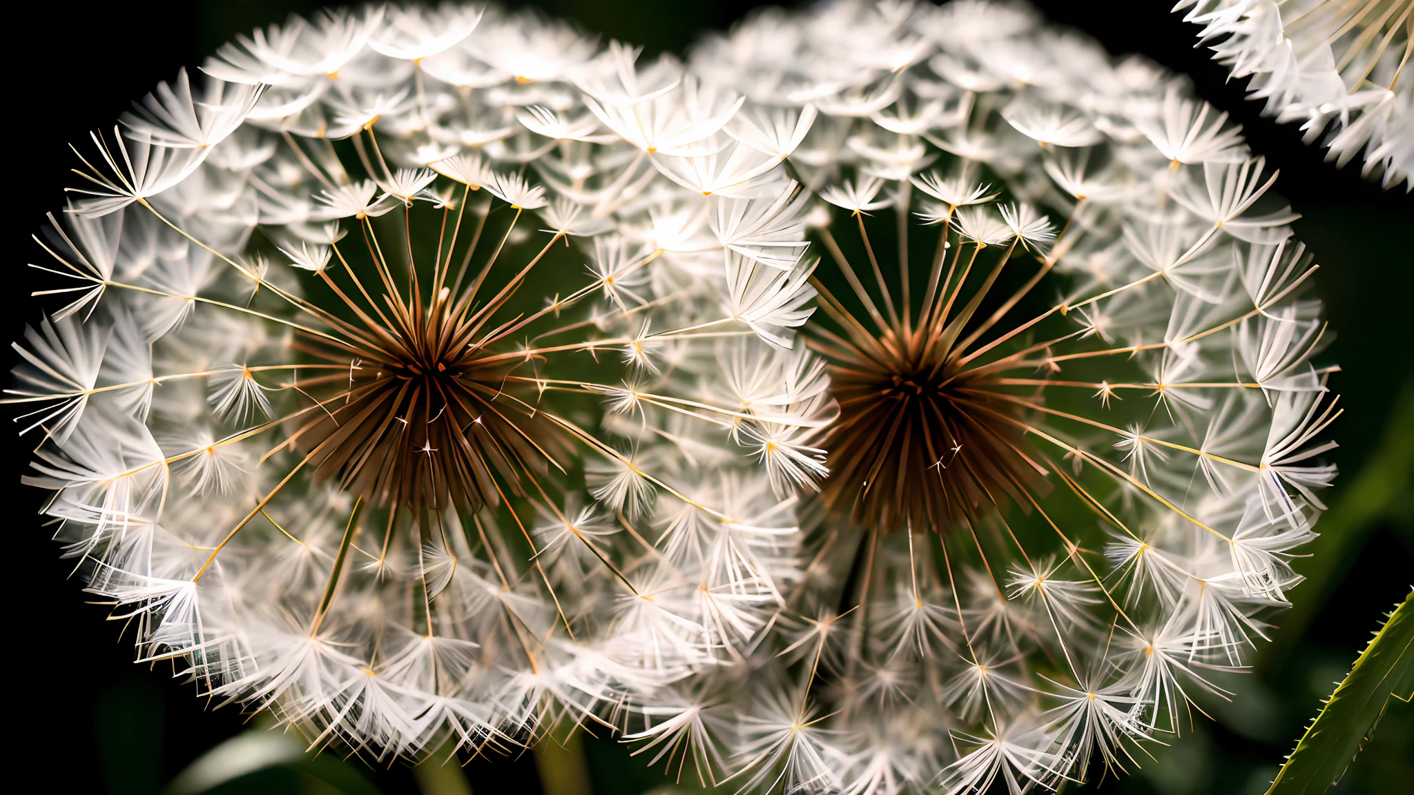 Dandelion, light and shadow, clear, 8K, high resolution