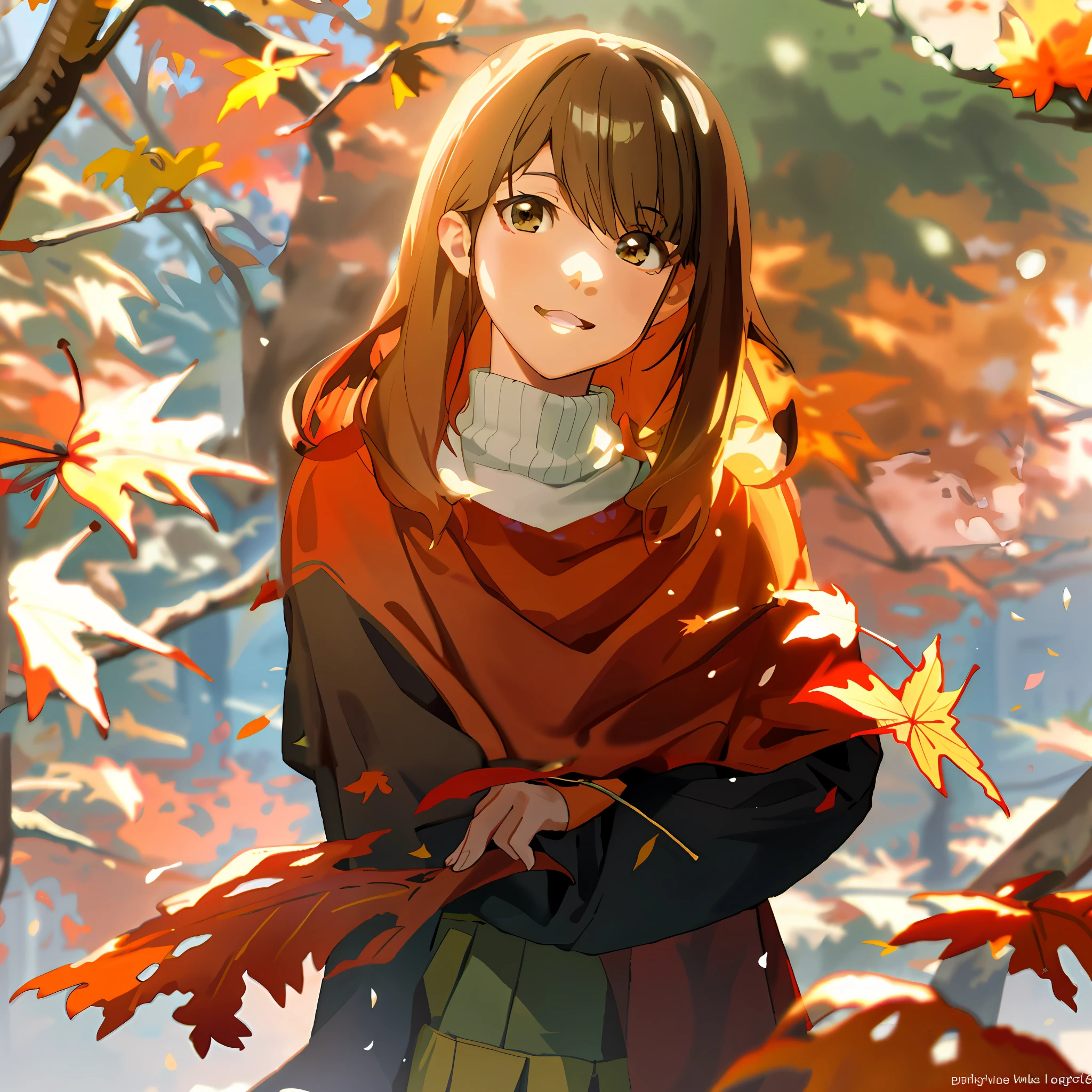 Background of autumn leaves