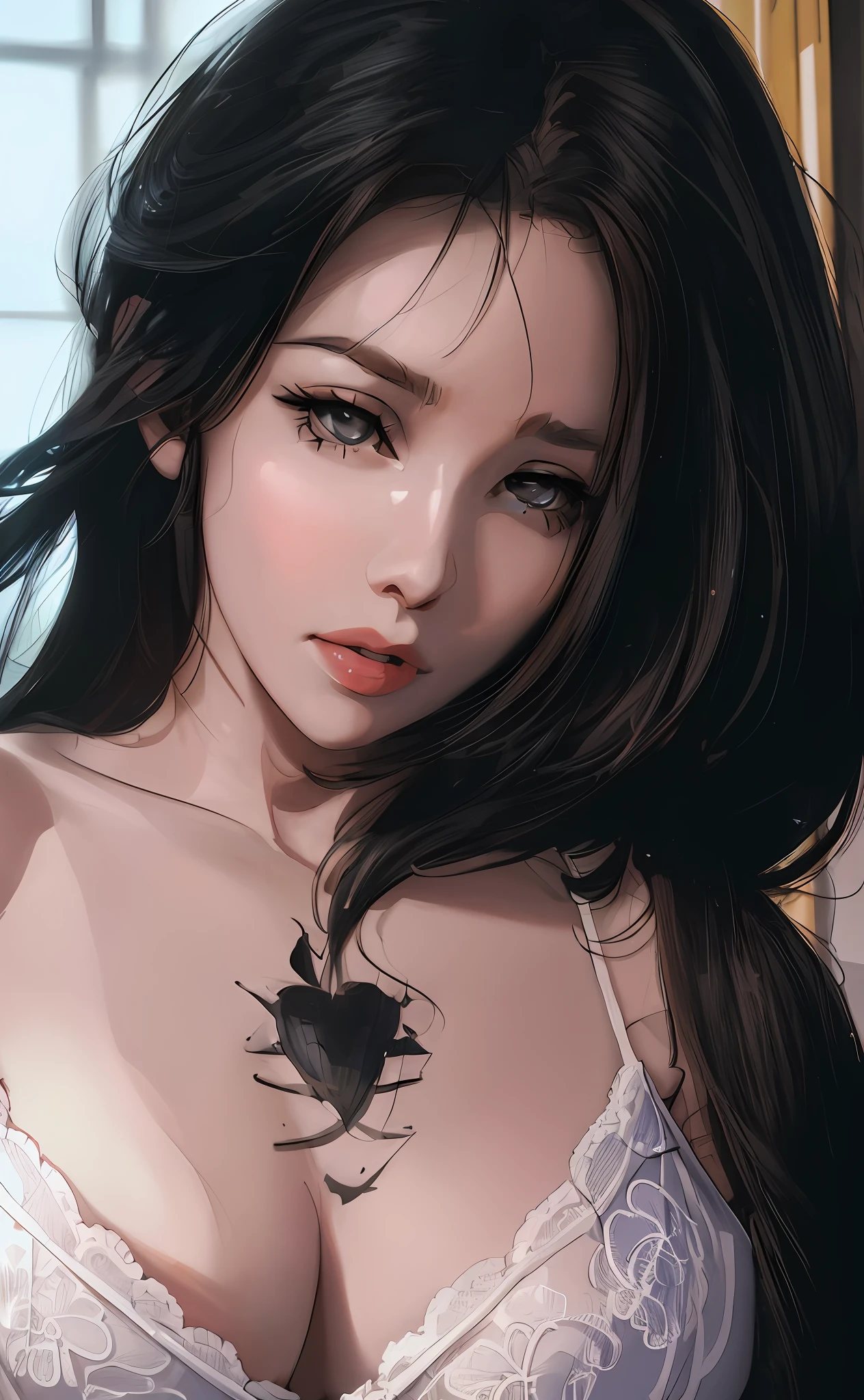 a close up of a woman with a very big breast, ilya kuvshinov. 4 k, artgerm. high detail, [ 4 k digital art ]!!, detailed digital anime art, artgerm. anime illustration, artgerm and ilya kuvshinov, artgerm on artstation pixiv
