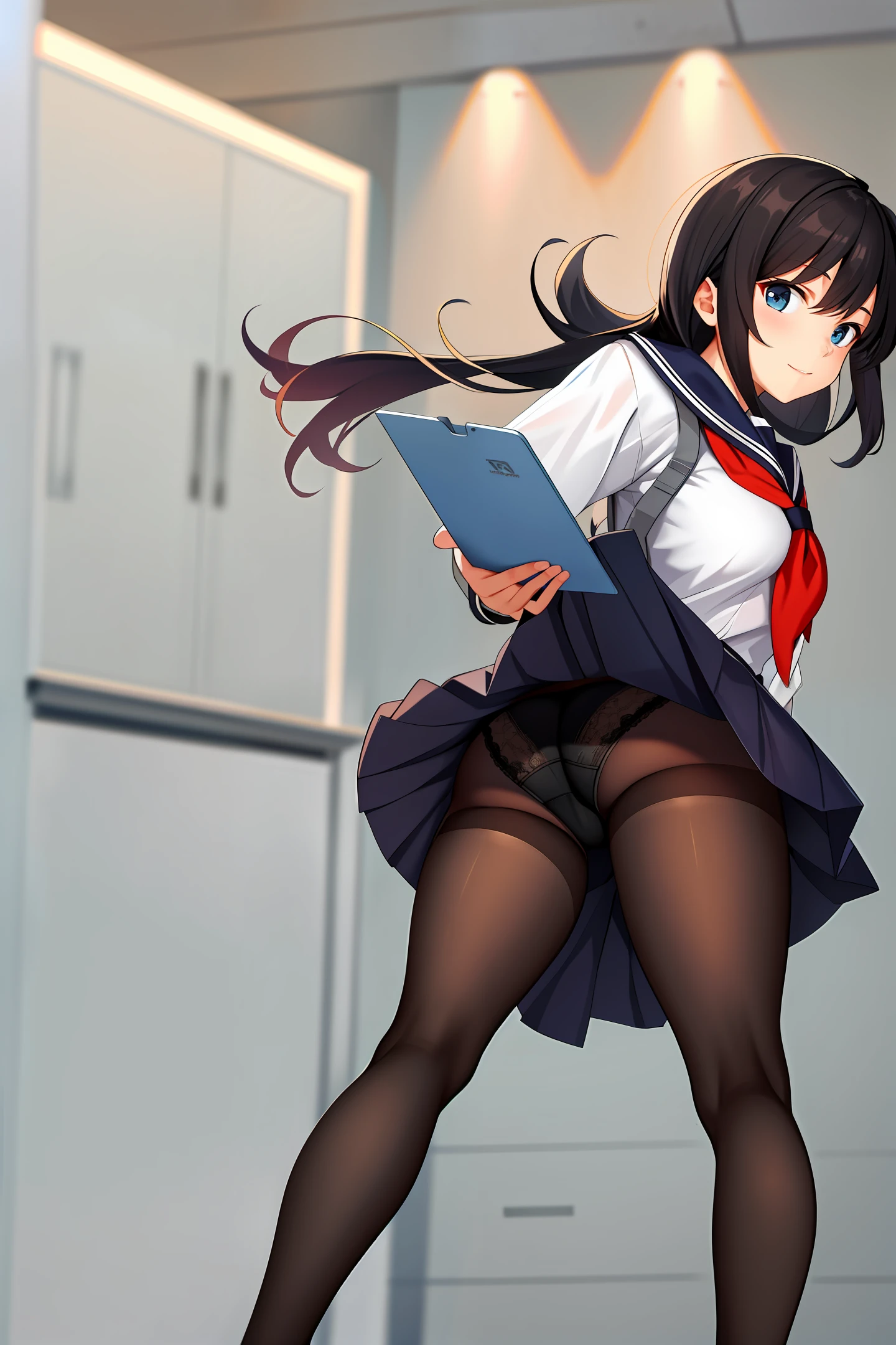 Schoolgirls, tights, underwear, agents