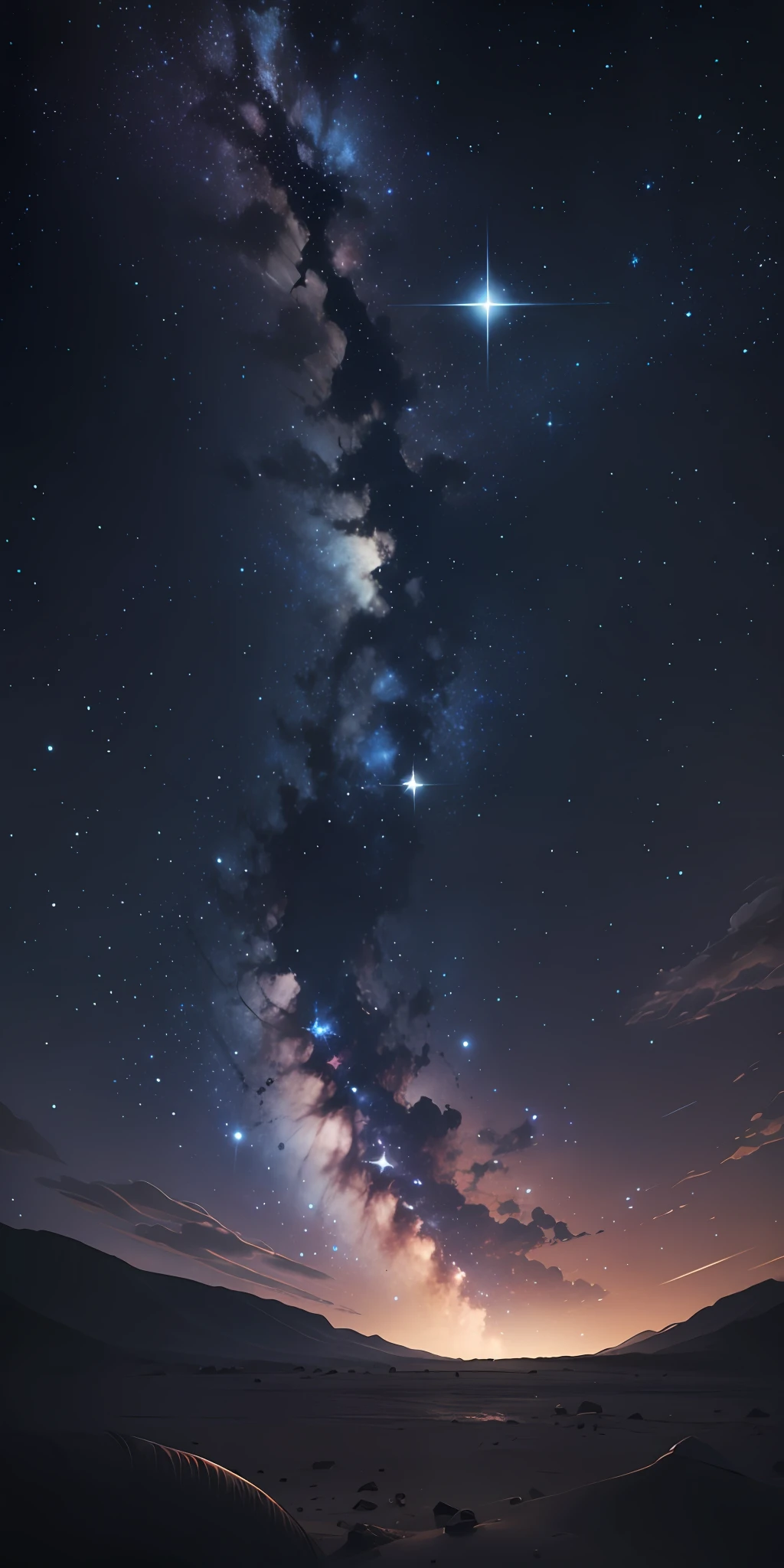 Dark sky with bright stars --auto --s2