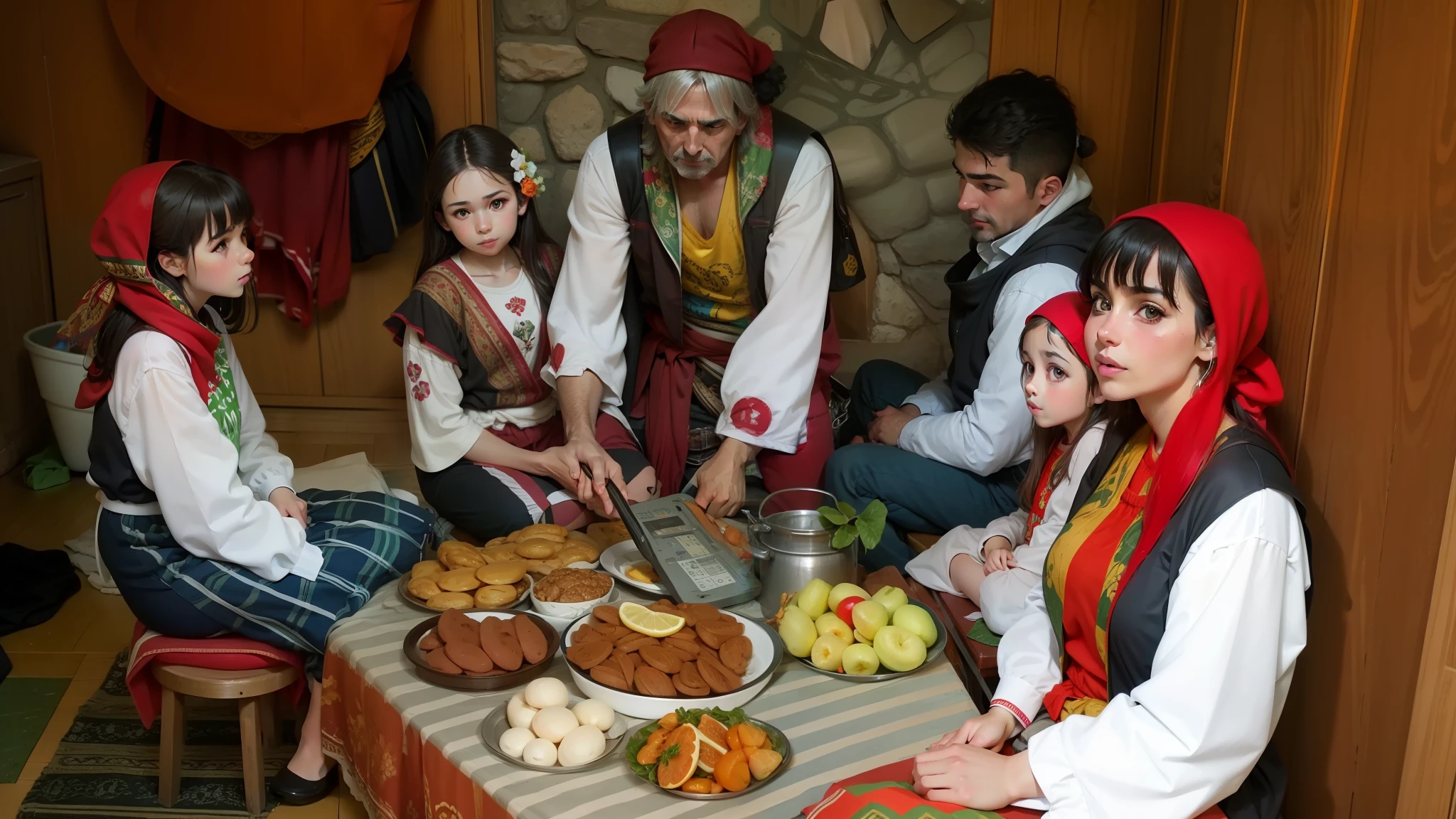 bulgarian, 3 girls, 1 dad, 1 mom, 1 boy --auto --s2