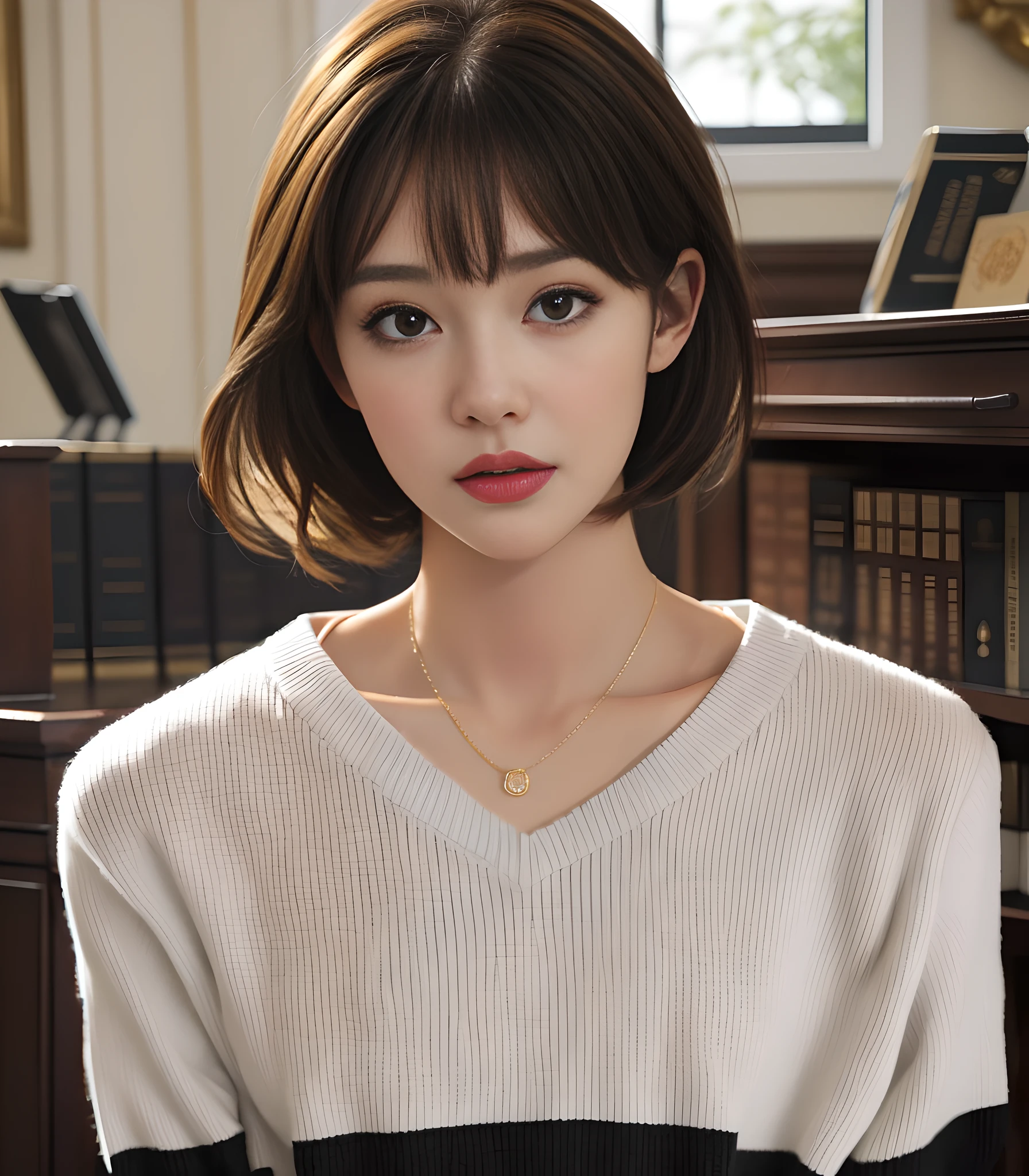 Collar of the sweater