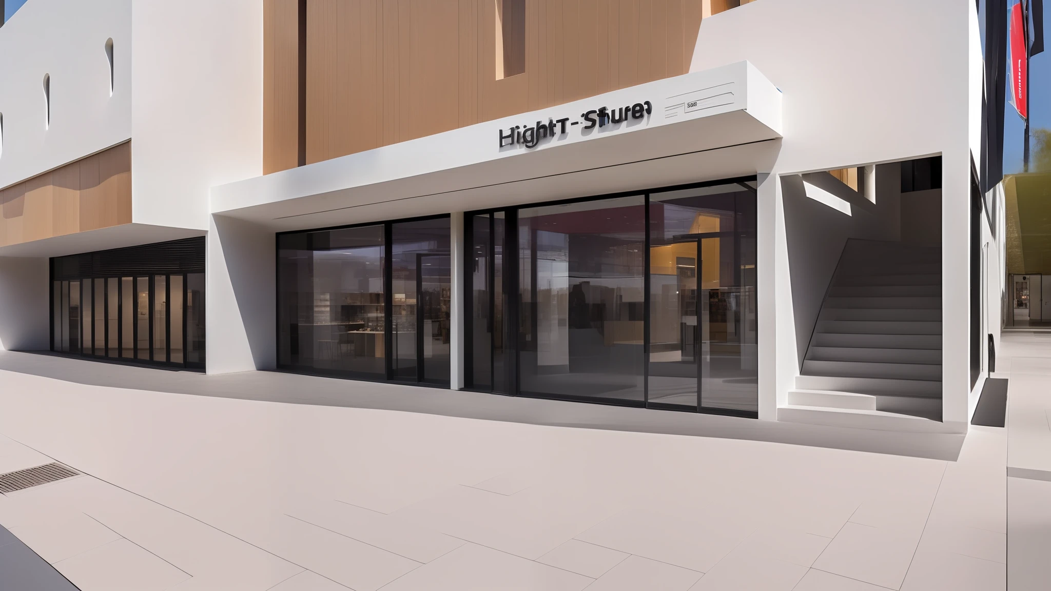 High-detail shops, small supermarkets, increase the soft furnishings of the store, and render the atmosphere