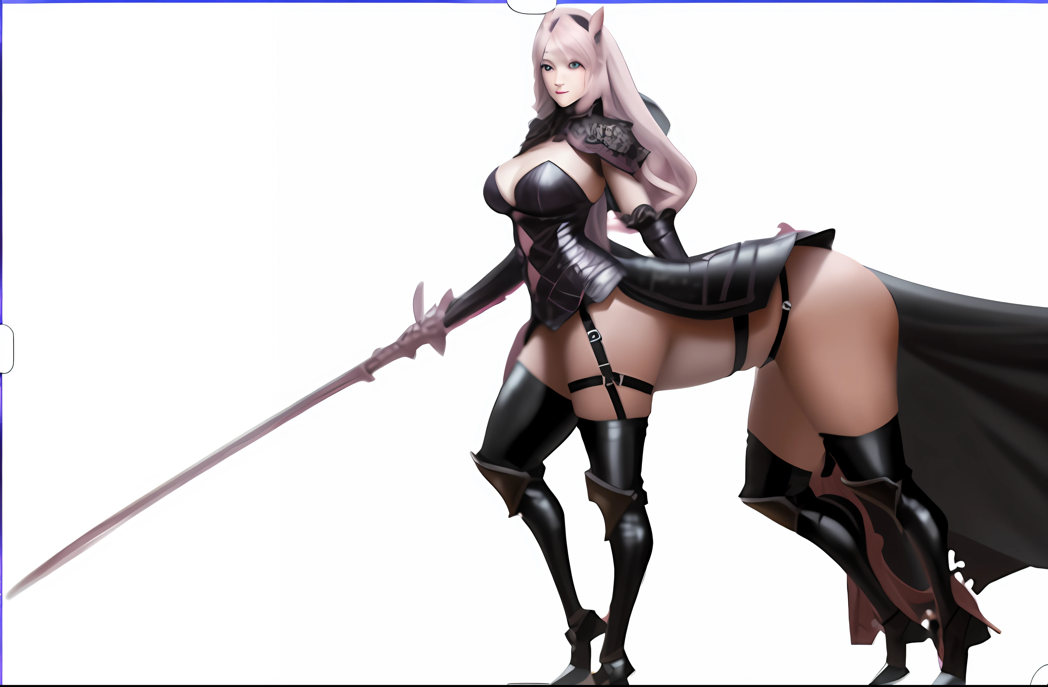 Conjoined beauty horse, pink pink skin