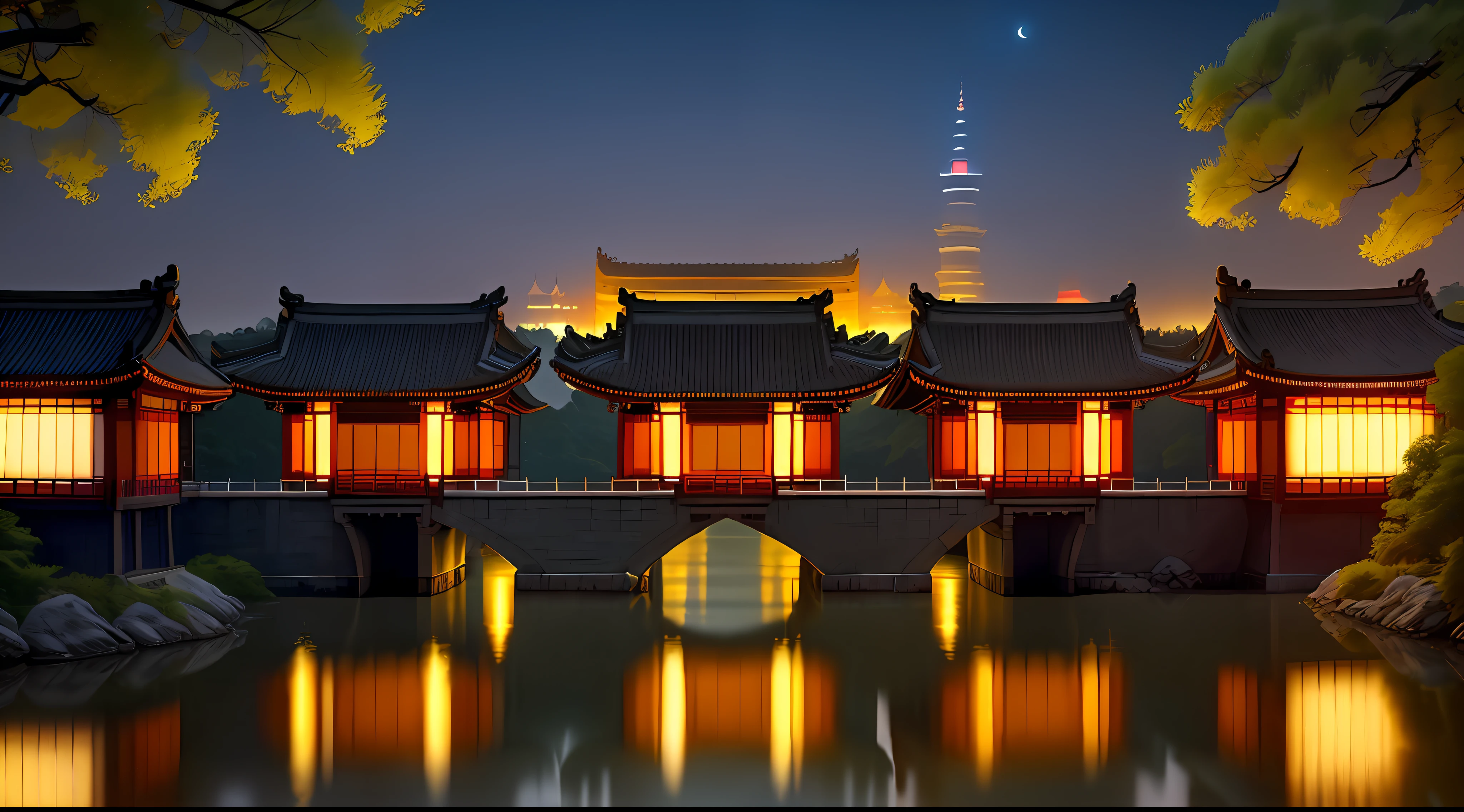 As a photographer, I wanted to capture the tranquil moonlight, the city that never sleeps, the Tang Dynasty, picturesque waterways, exquisite Anhui-style architecture, enchanting lights and magnificent panorama.
