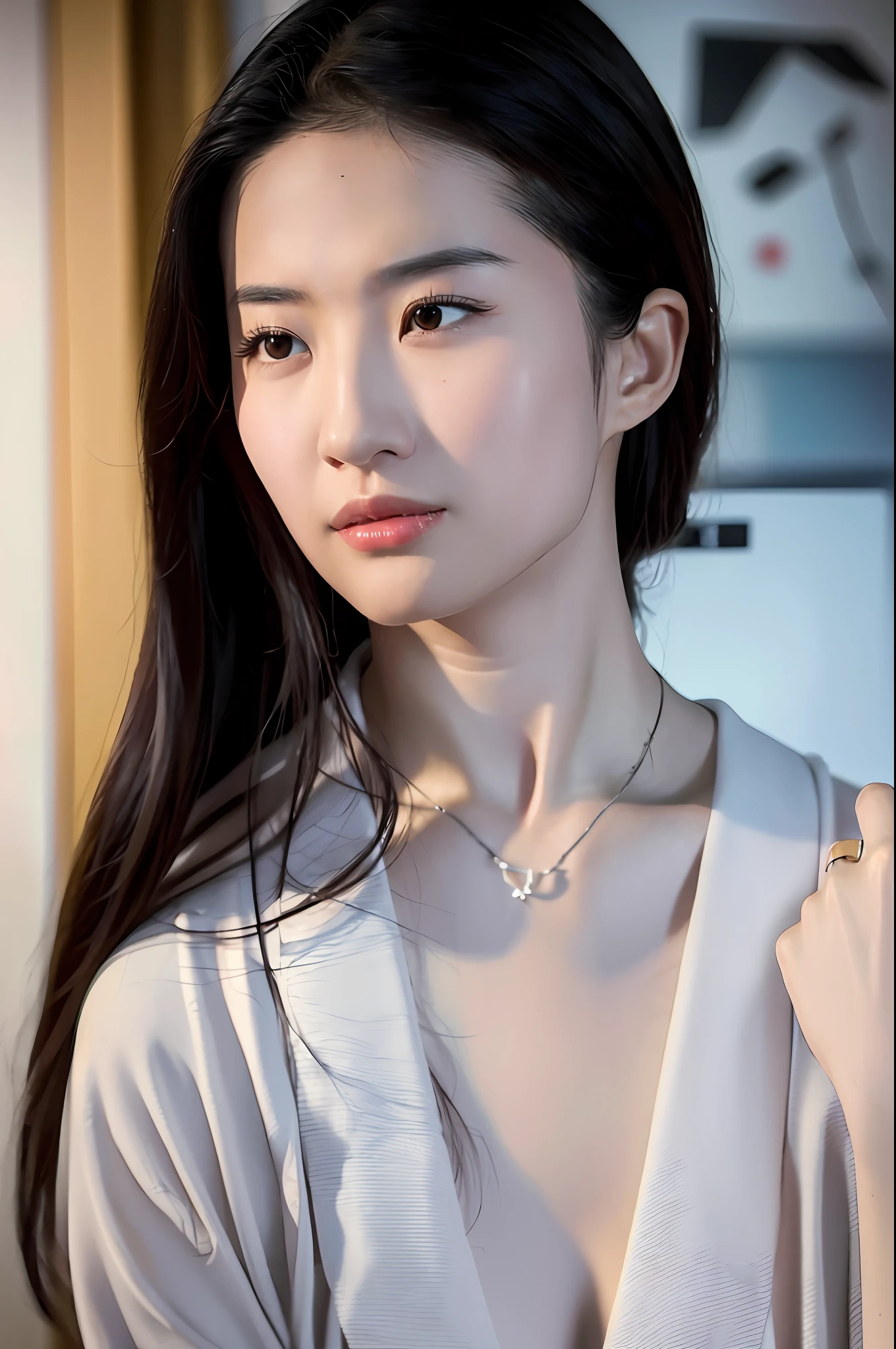 高分辨率,(8k,最佳质量,杰作:1.2),(逼真,逼真:1.5),全身,细节腿部,(精致纹理,图案,汉服),very long hair, hair bell, mole under mouth, Surrealism, Futurism, blind box toy style, Social realism, cinematic lighting, ray tracing, reflection light, f/16, Nikon, Sony FE GM, UHD, retina, masterpiece, ccurate, textured skin, anatomically correct, super detail, award winning, best quality, high details, high quality, highres, 4K, 8k, 16k
