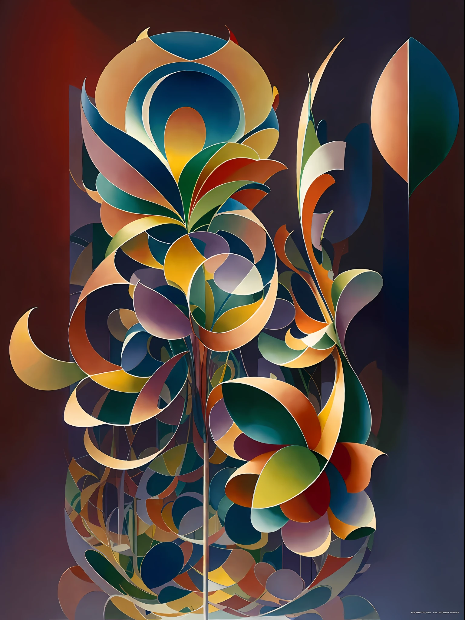 reinvents Giacomo Balla's "futurist flowers"