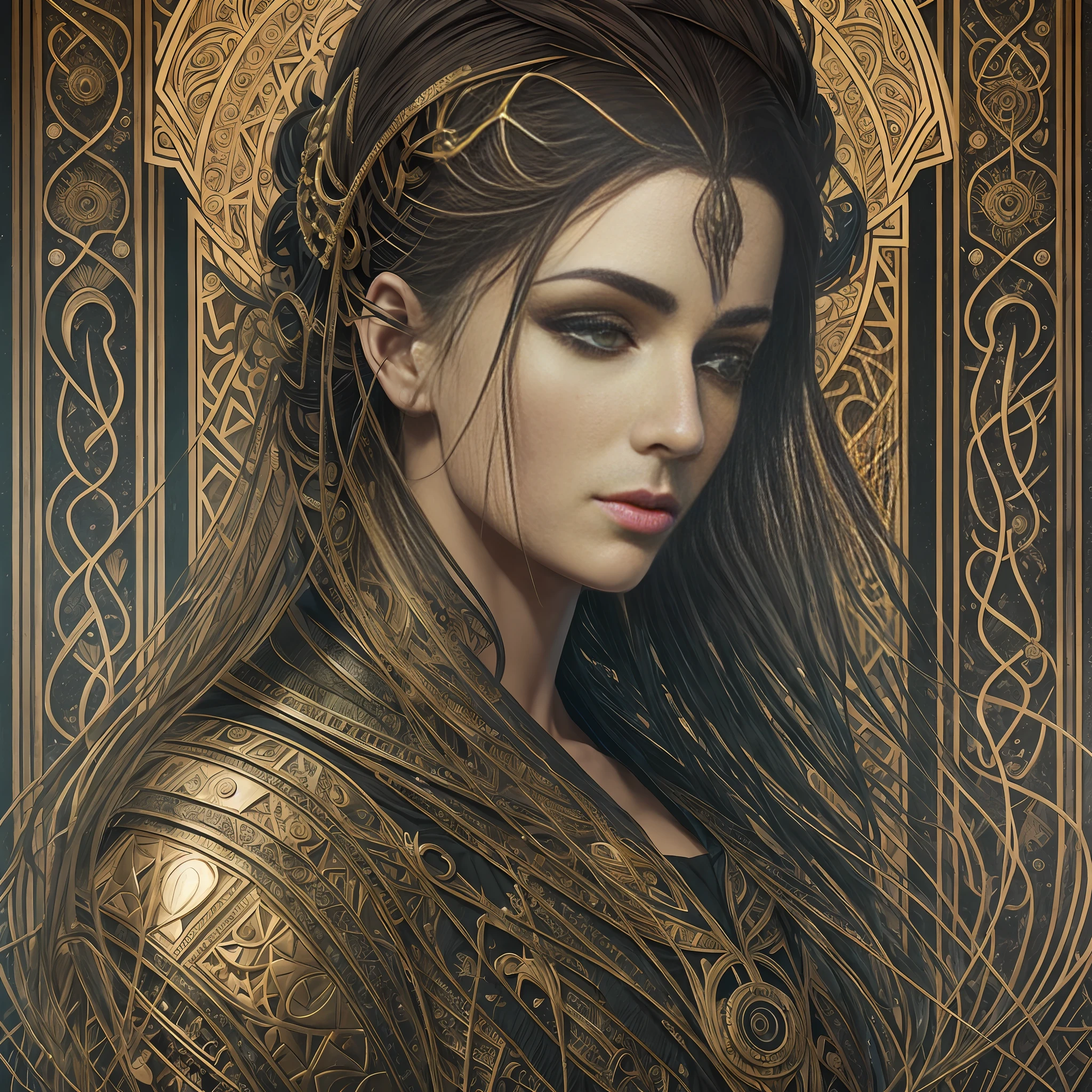 Portrait of beautiful female industrial 1900s gangster, perfect detailed face, detailed symmetric circular iris, realistic, stunning realistic photograph italian mafia character, 3d render, octane render, intricately detailed, cinematic, trending on artstation, Isometric, Centered hipereallistic cover photo, awesome full color, hand drawn, dark, gritty, mucha, klimt, erte 12k, hight definition, cinematic, neoprene, behance contest winner, portrait featured on unsplash, stylized digital art, smooth, ultra high definition, 8k, unreal engine 5, ultra sharp focus, intricate artwork masterpiece, ominous, epic, TanvirTamim, trending on artstation, by artgerm, h. r. giger and beksinski, highly detailed, vibrant --auto --s2