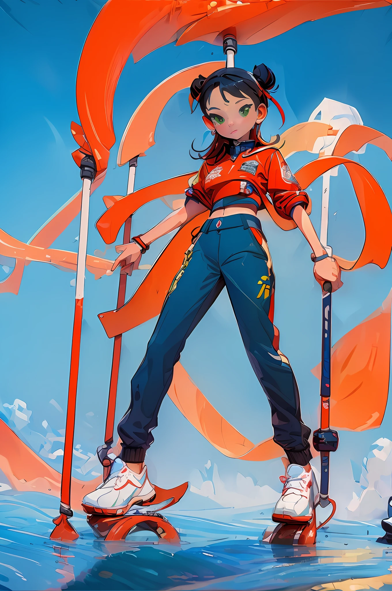 (((Masterpiece))), (Best quality: 1.5), 8k, sport boys and girls, Chinese style,