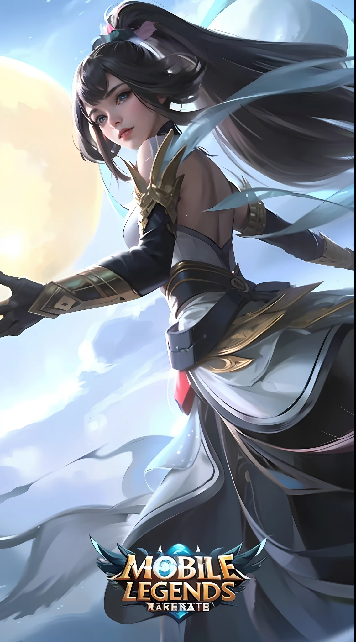 (masterpiece), (best quality), realistic, cinematic light,  girl, (1 girl), solo, lady crane, cool pose, battlefield background, perfect body, blue eyes, black hair