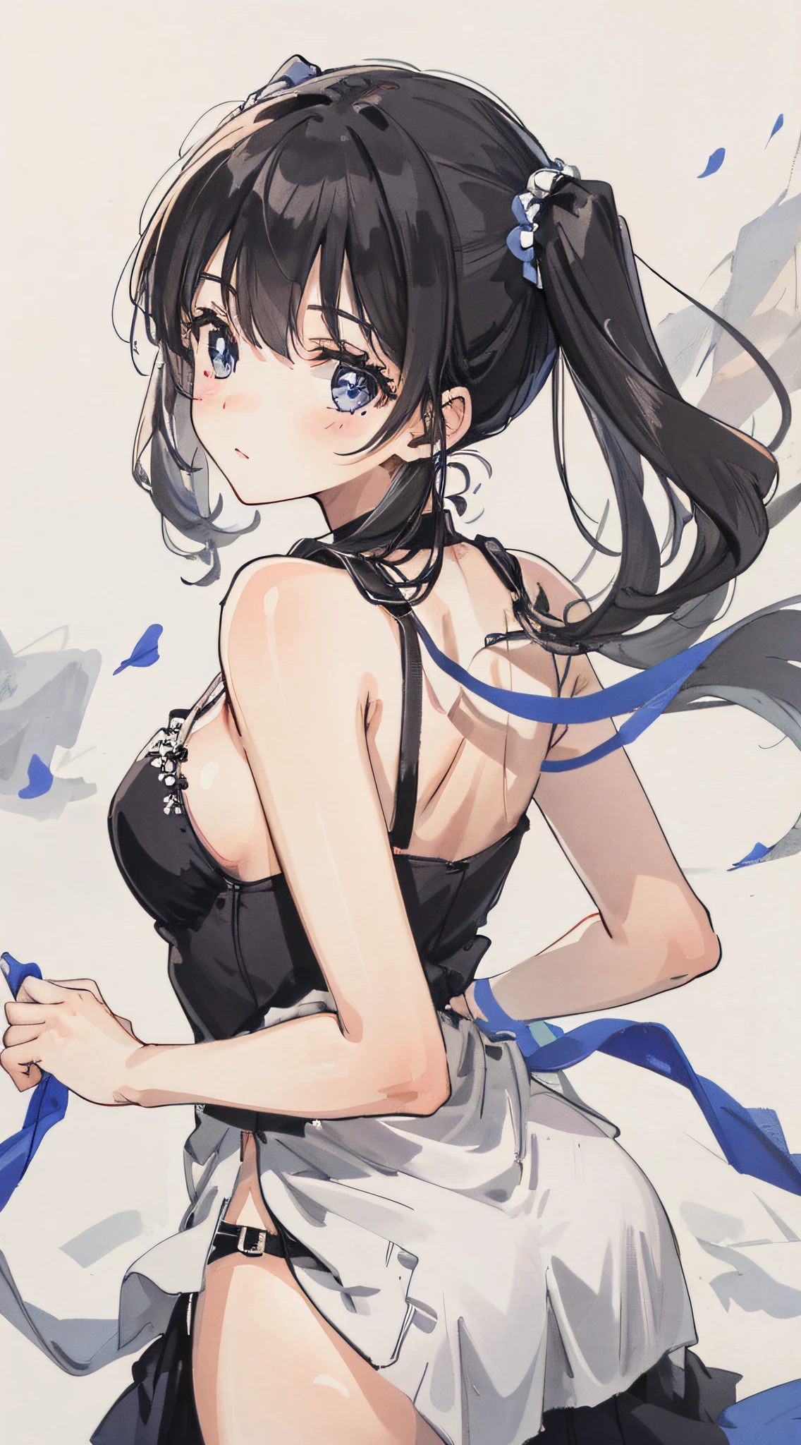Girl's back, close-up, close-up