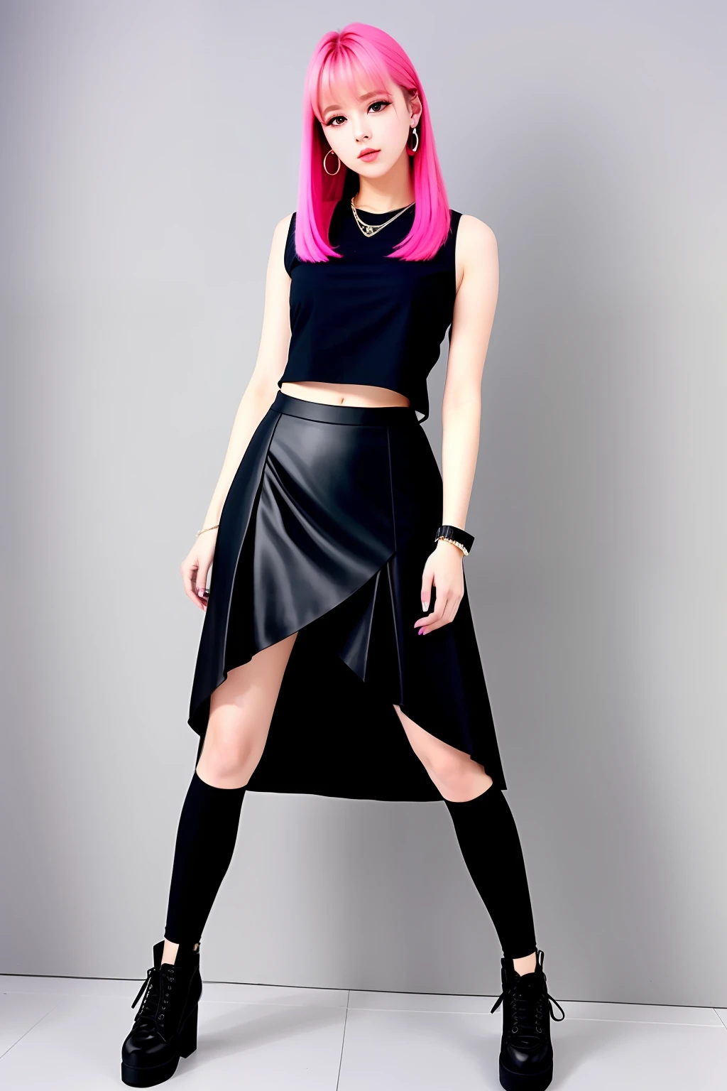 Lisa black pink full body