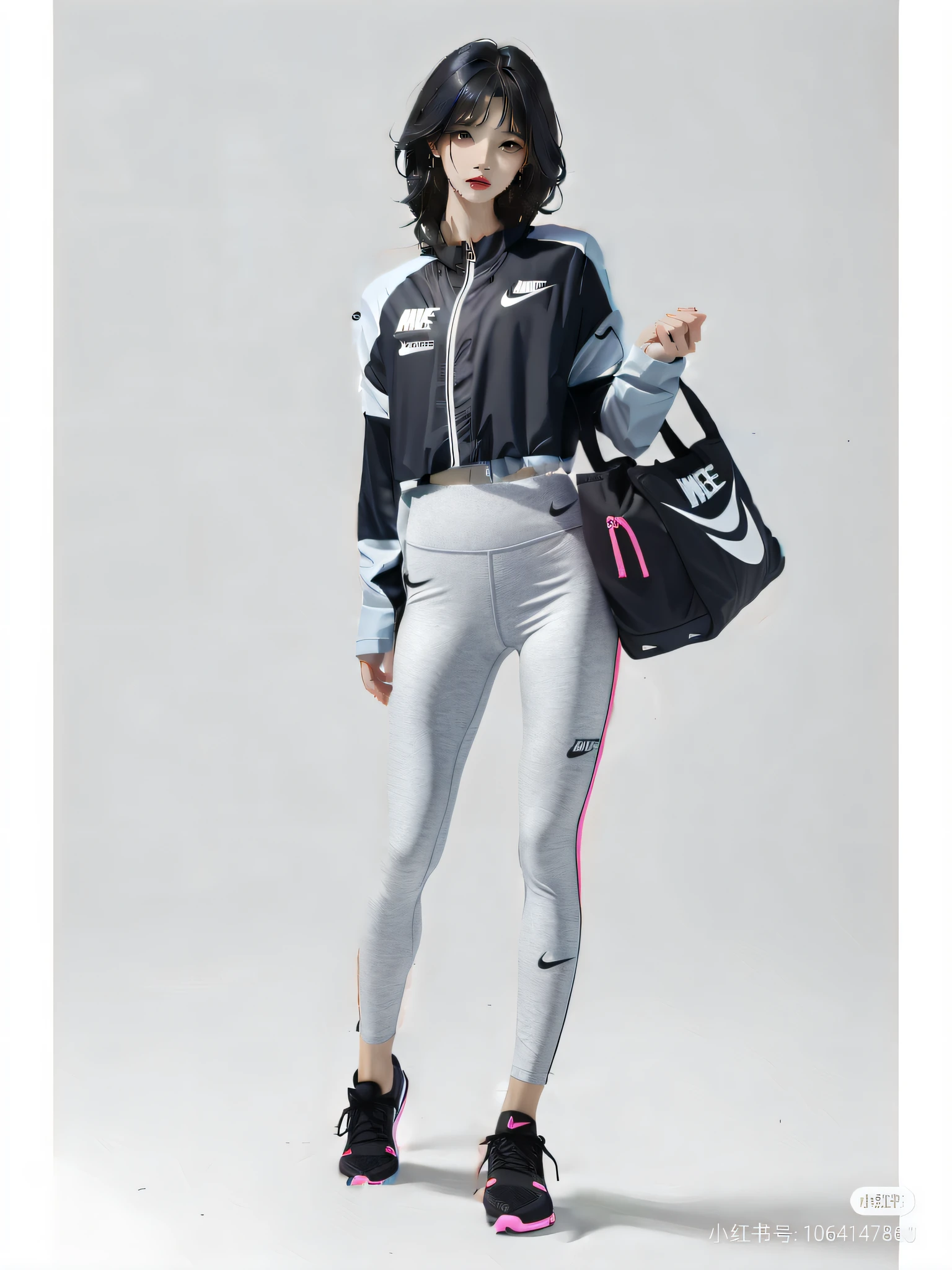 Nike bag, you can get leggings, Nike running shoes
