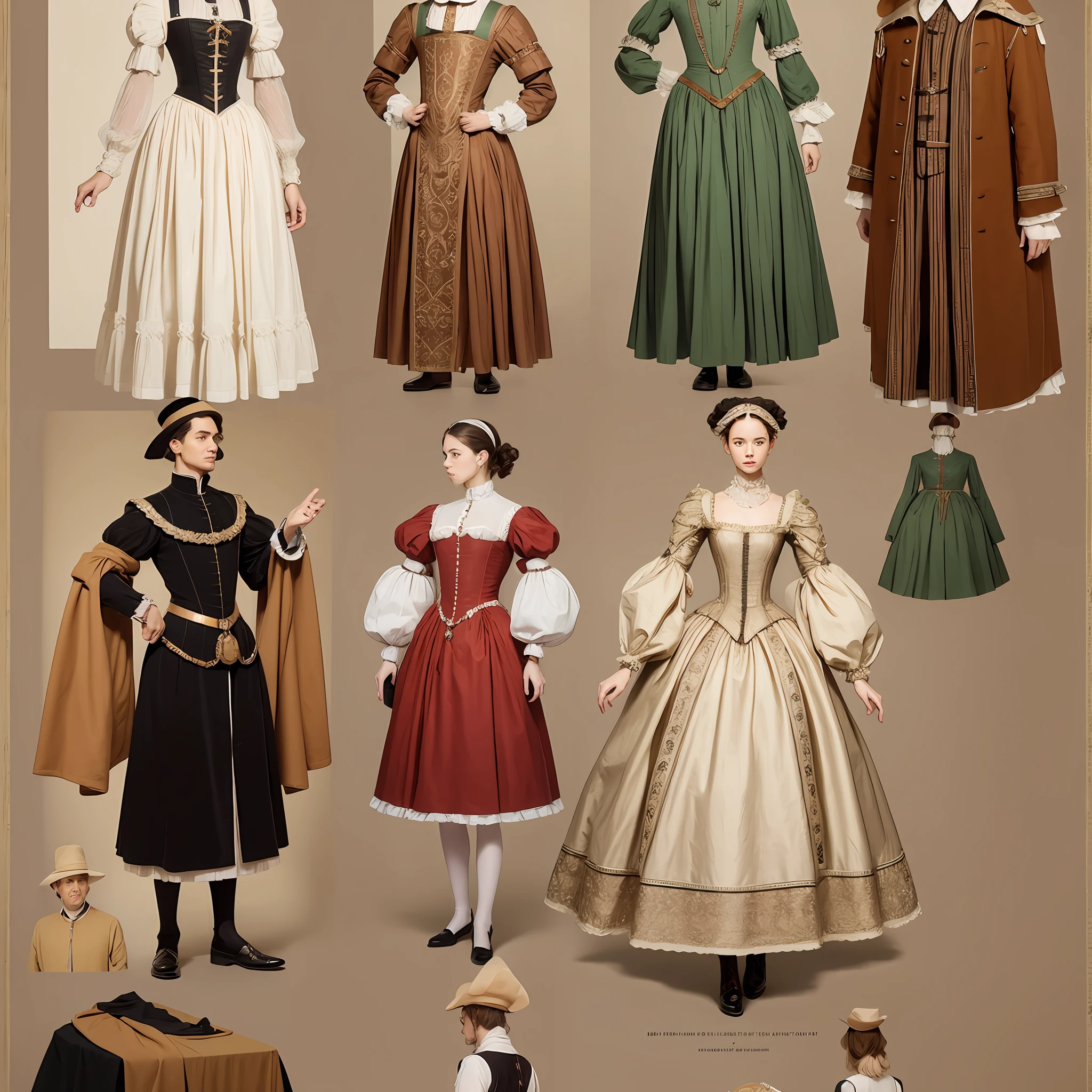 The development of clothing in Western Europe from the 16th century to the 21st century --auto --s2